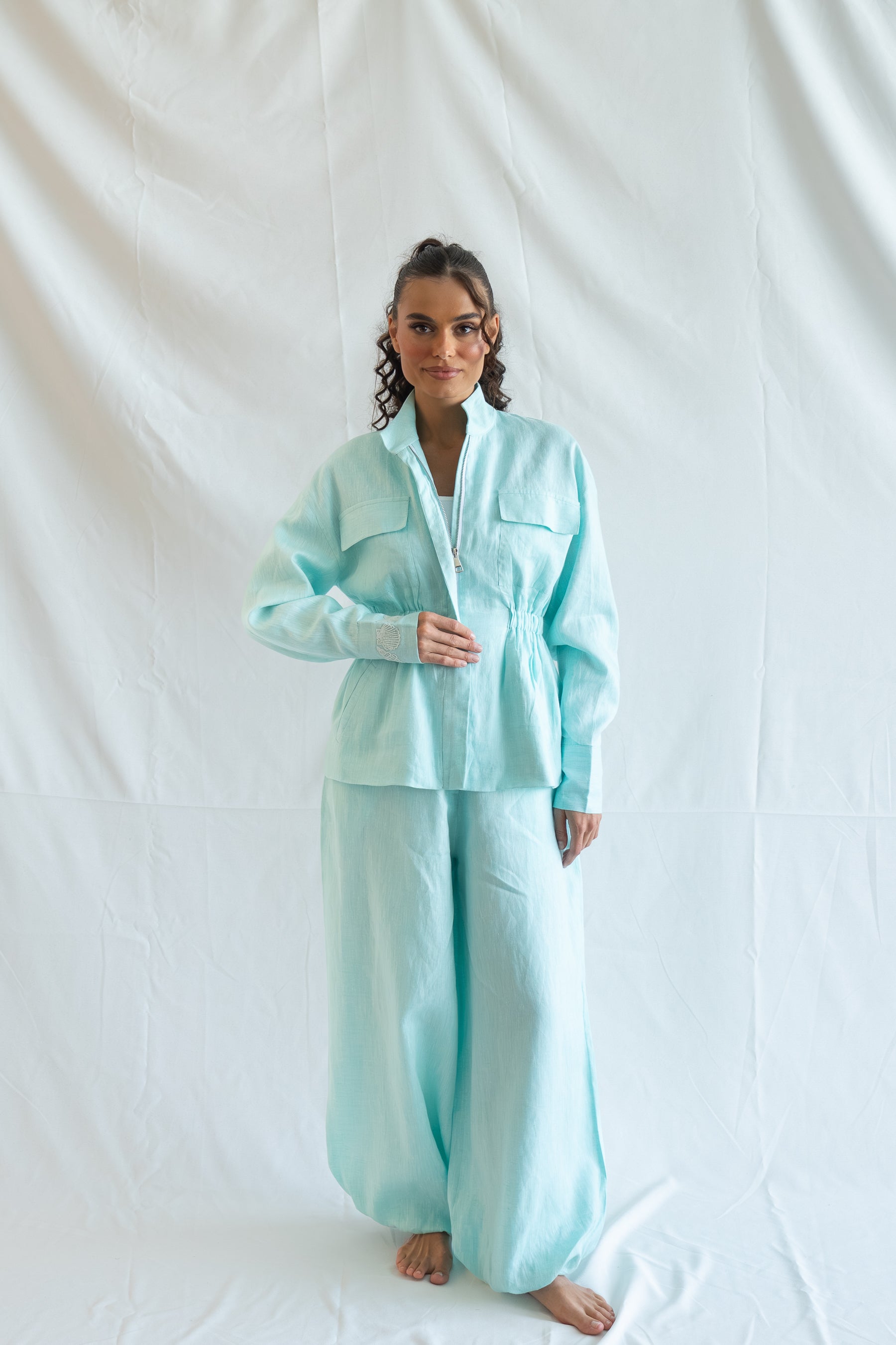 Azura top-pure linen