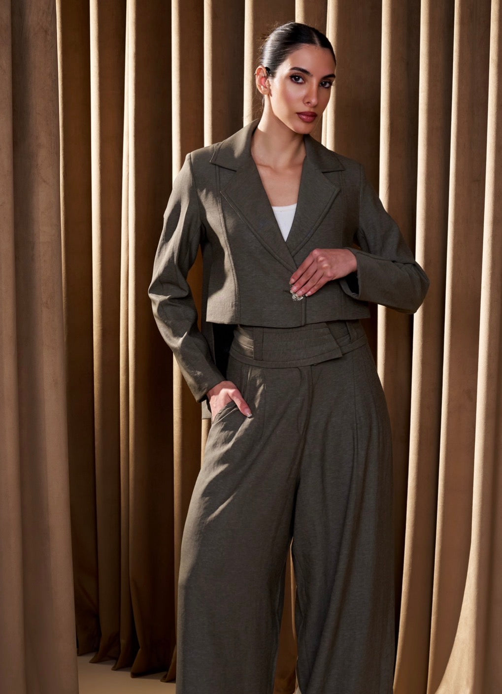 Khaki Luxe Set