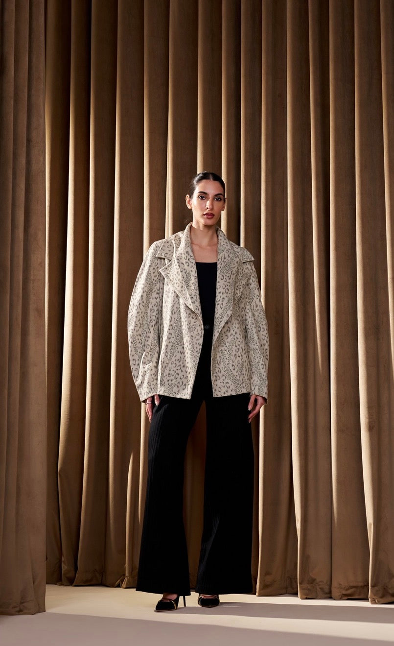 Sand Leopard Jacket