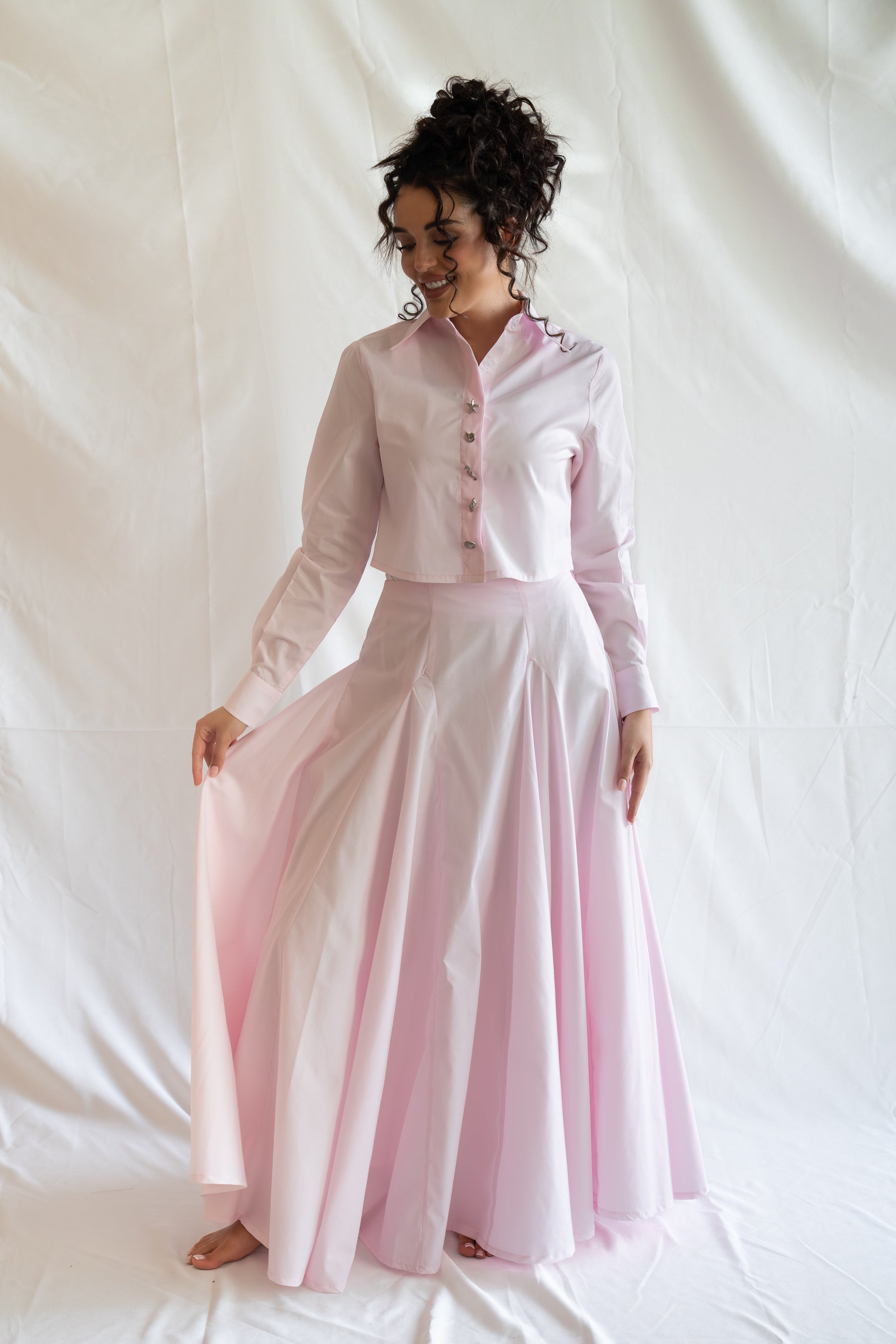 blush breeze skirt set
