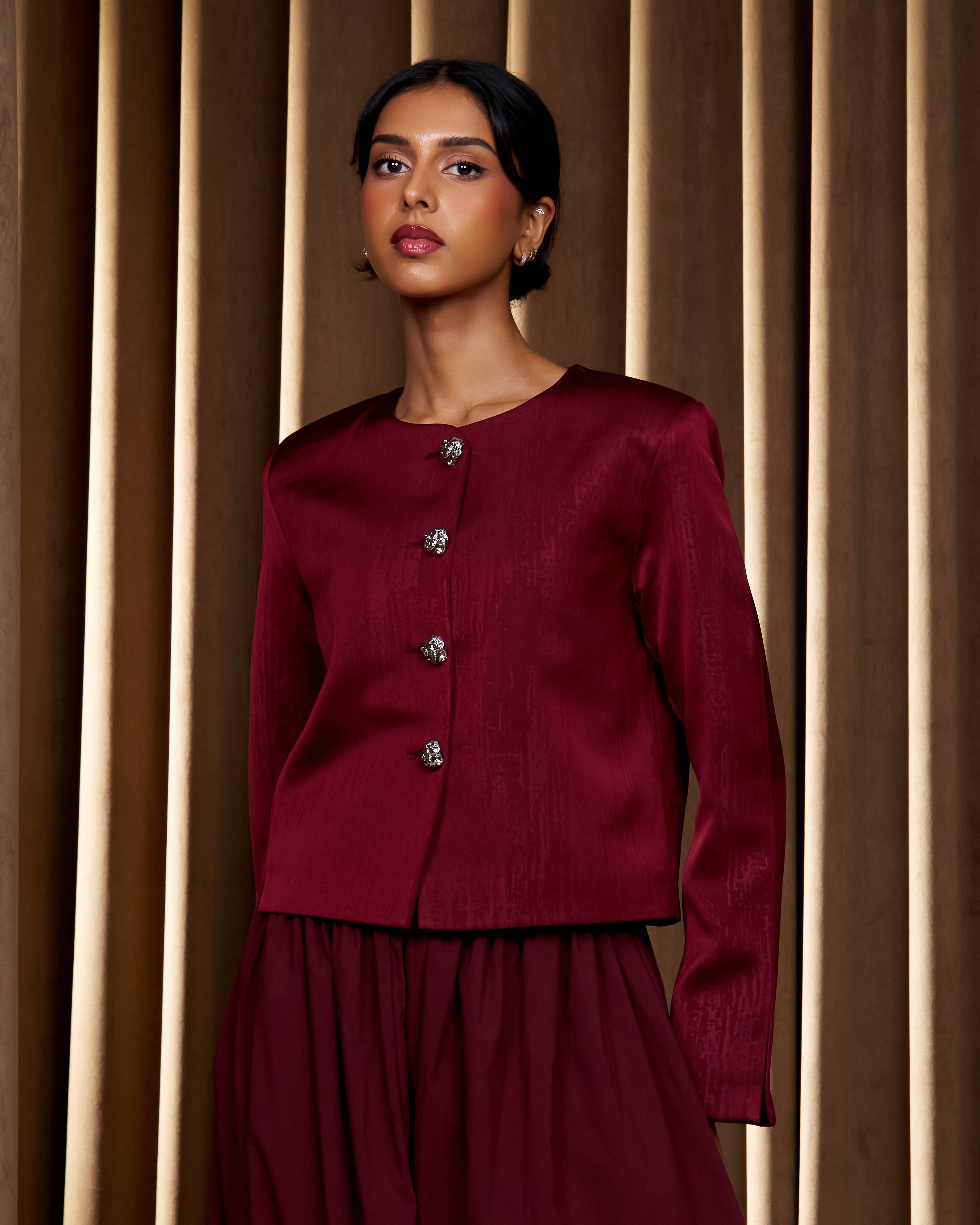 Maroon Glow Jacket