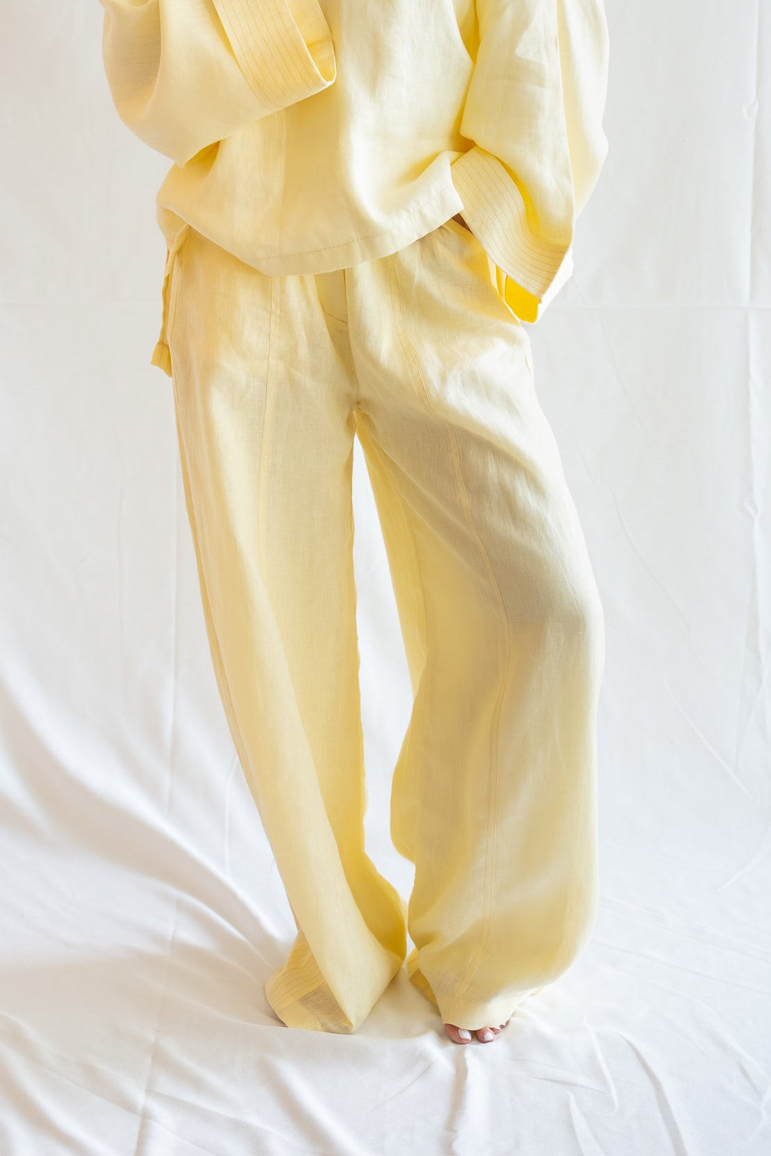 Limoncello pants-pure linen