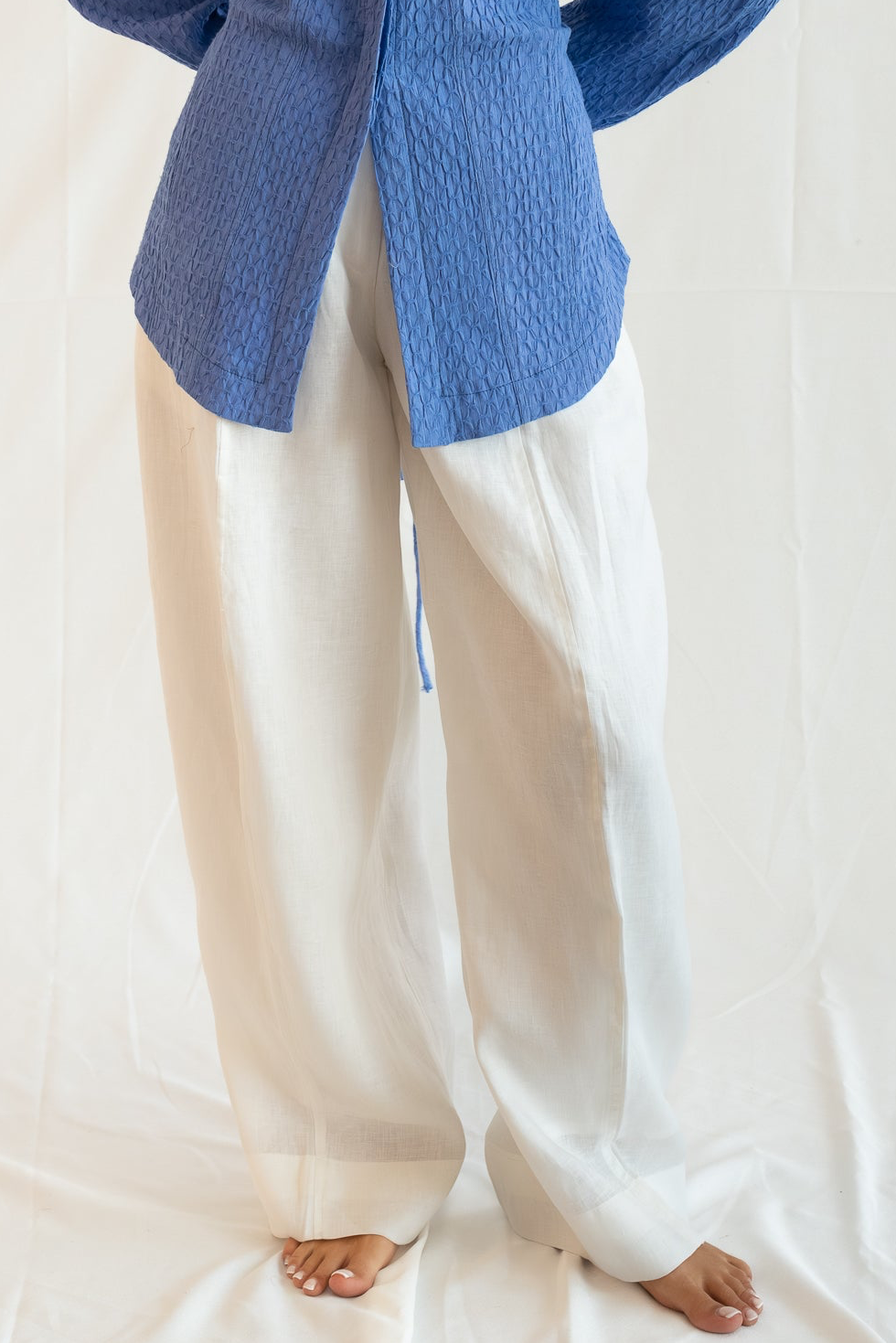 White coastal Linen pants - Pure linen