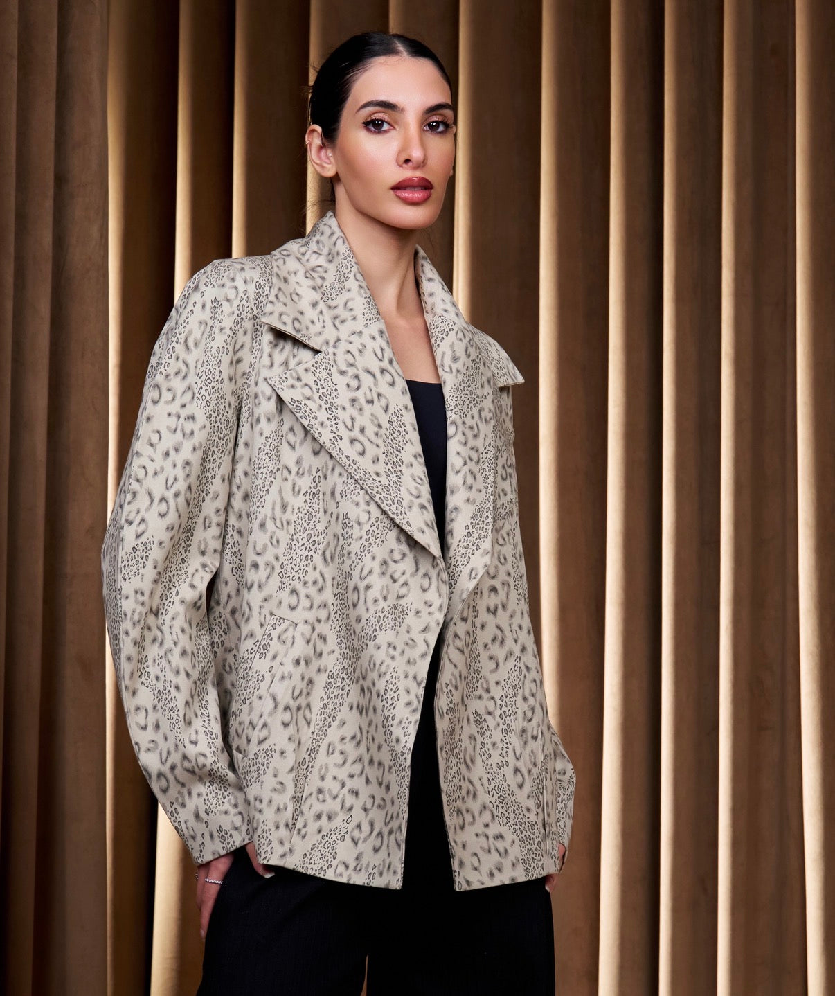 Sand Leopard Jacket