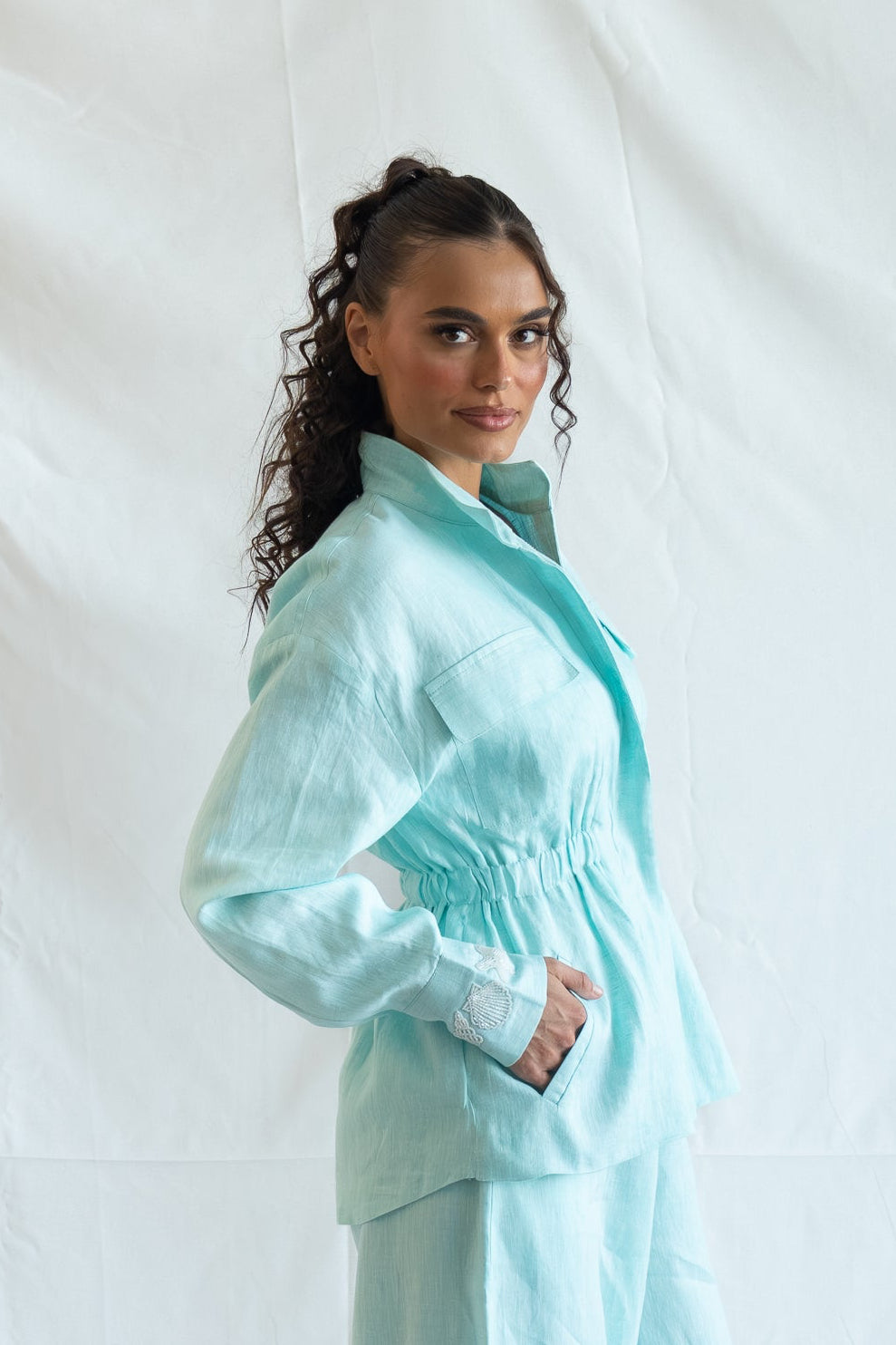 Azura top-pure linen