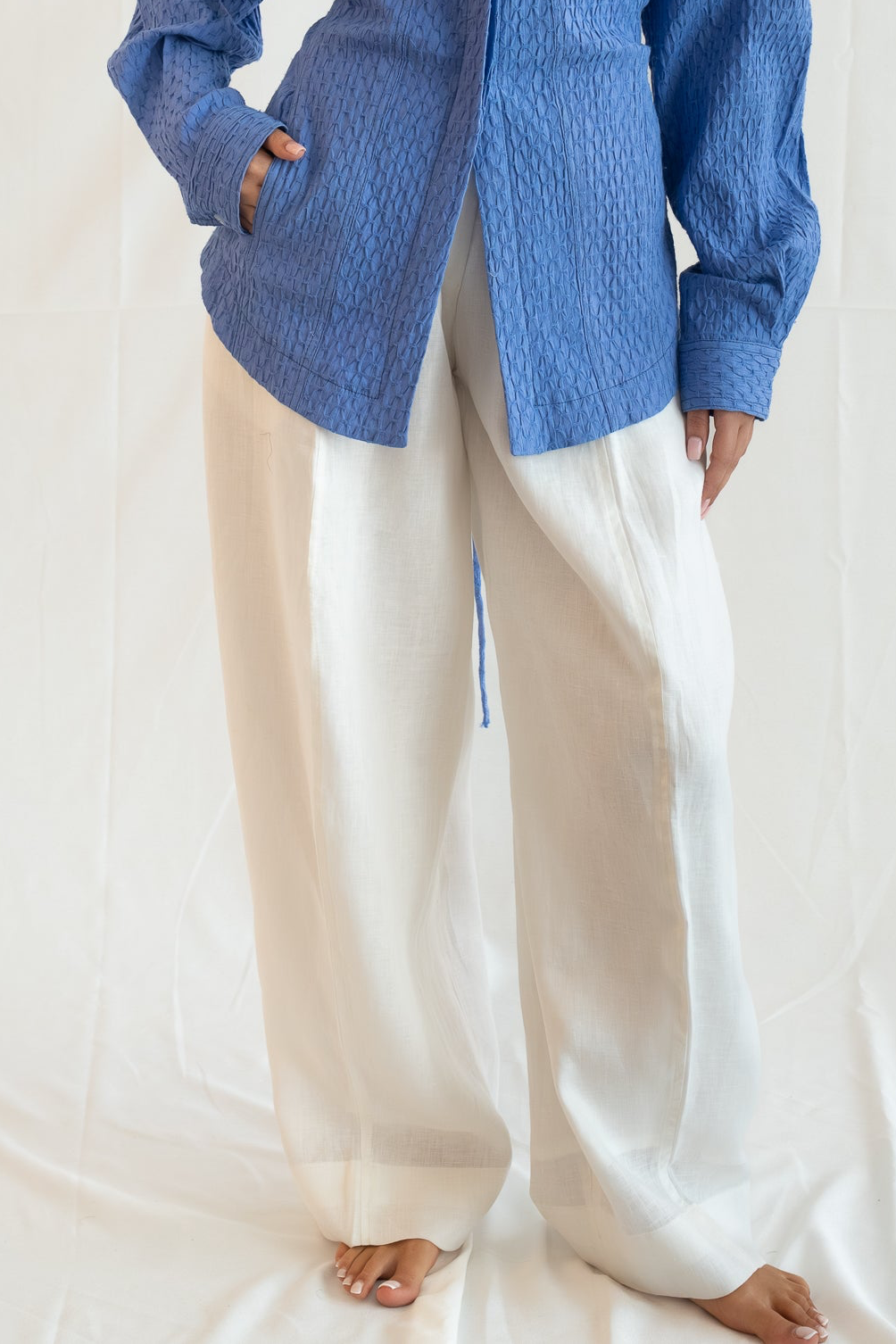 White coastal Linen pants - Pure linen