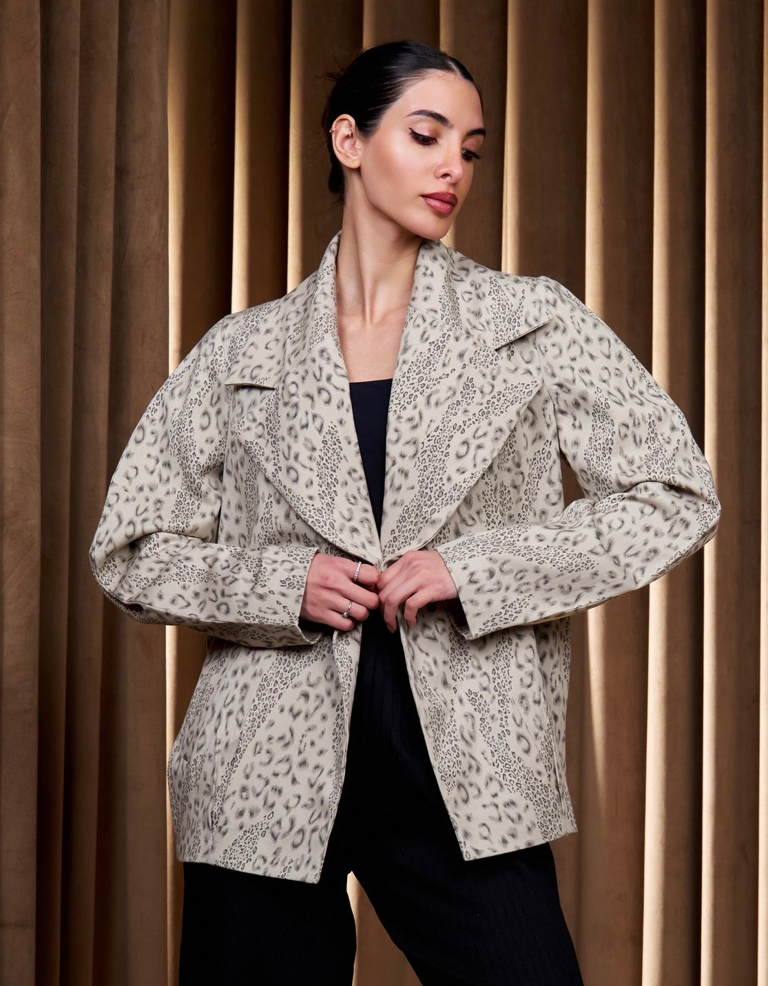 Sand Leopard Jacket