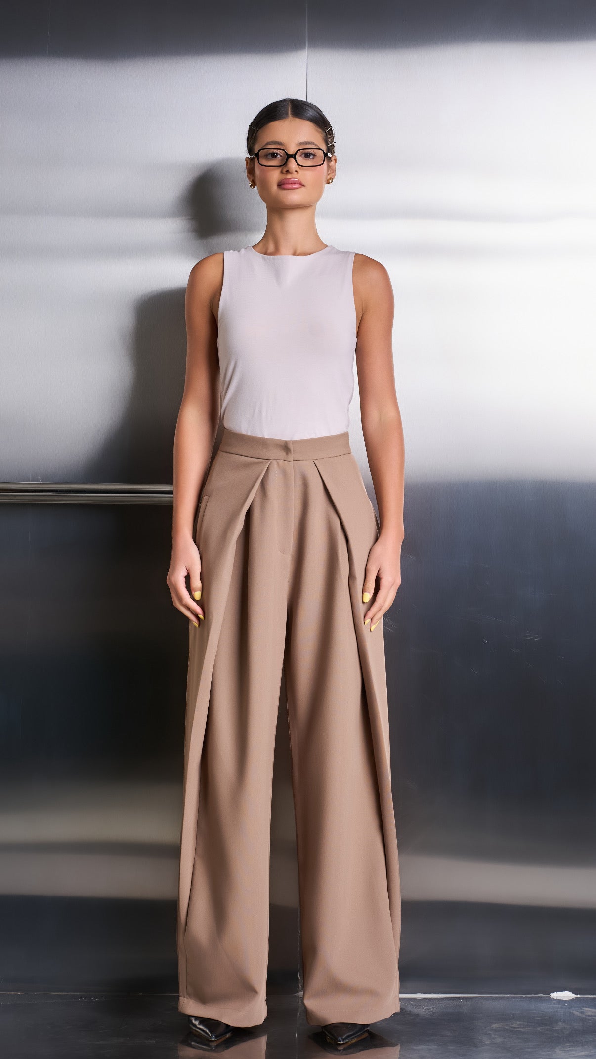 Etoupe Draped Pants