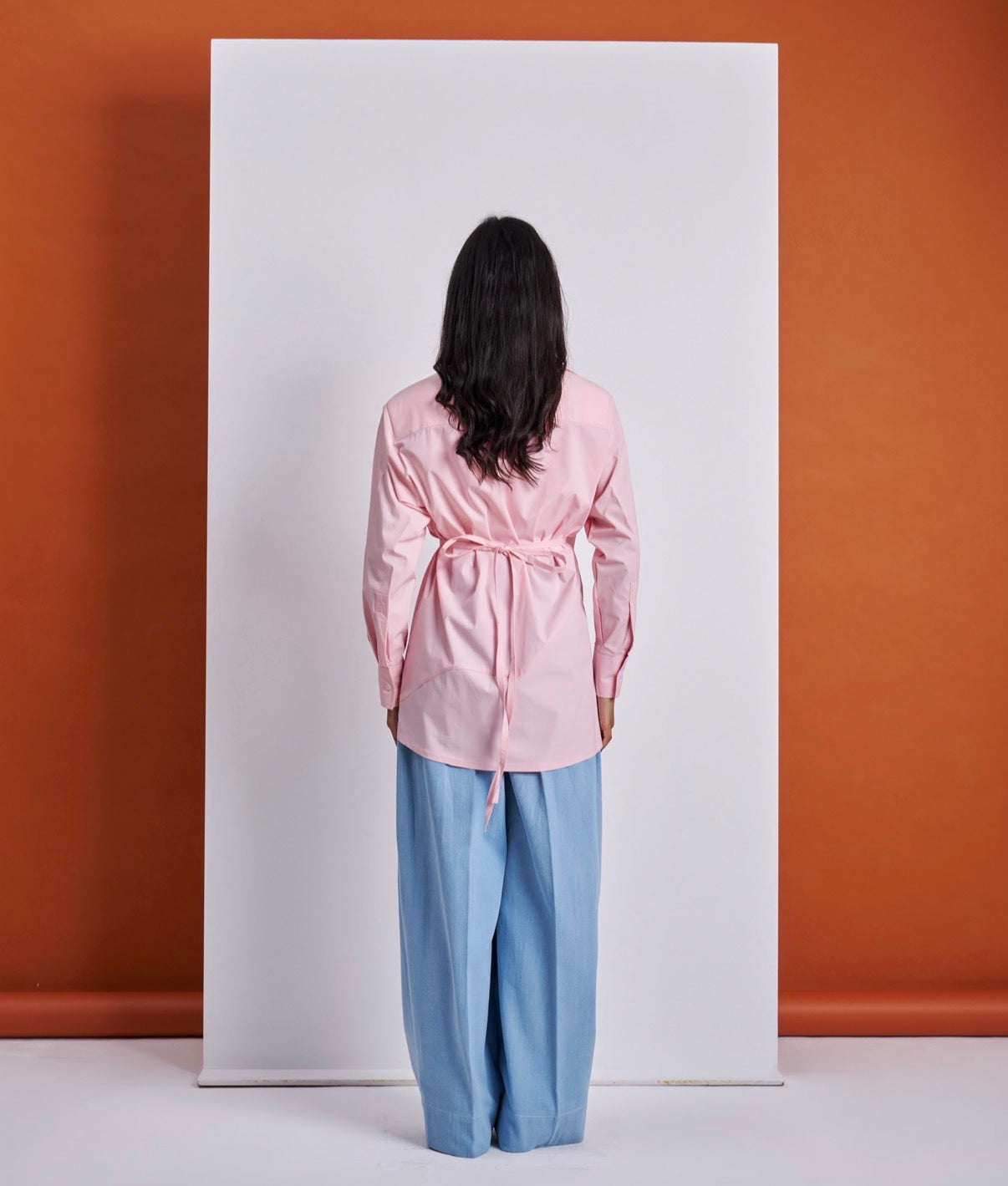 Padded Wrap Pink Shirt