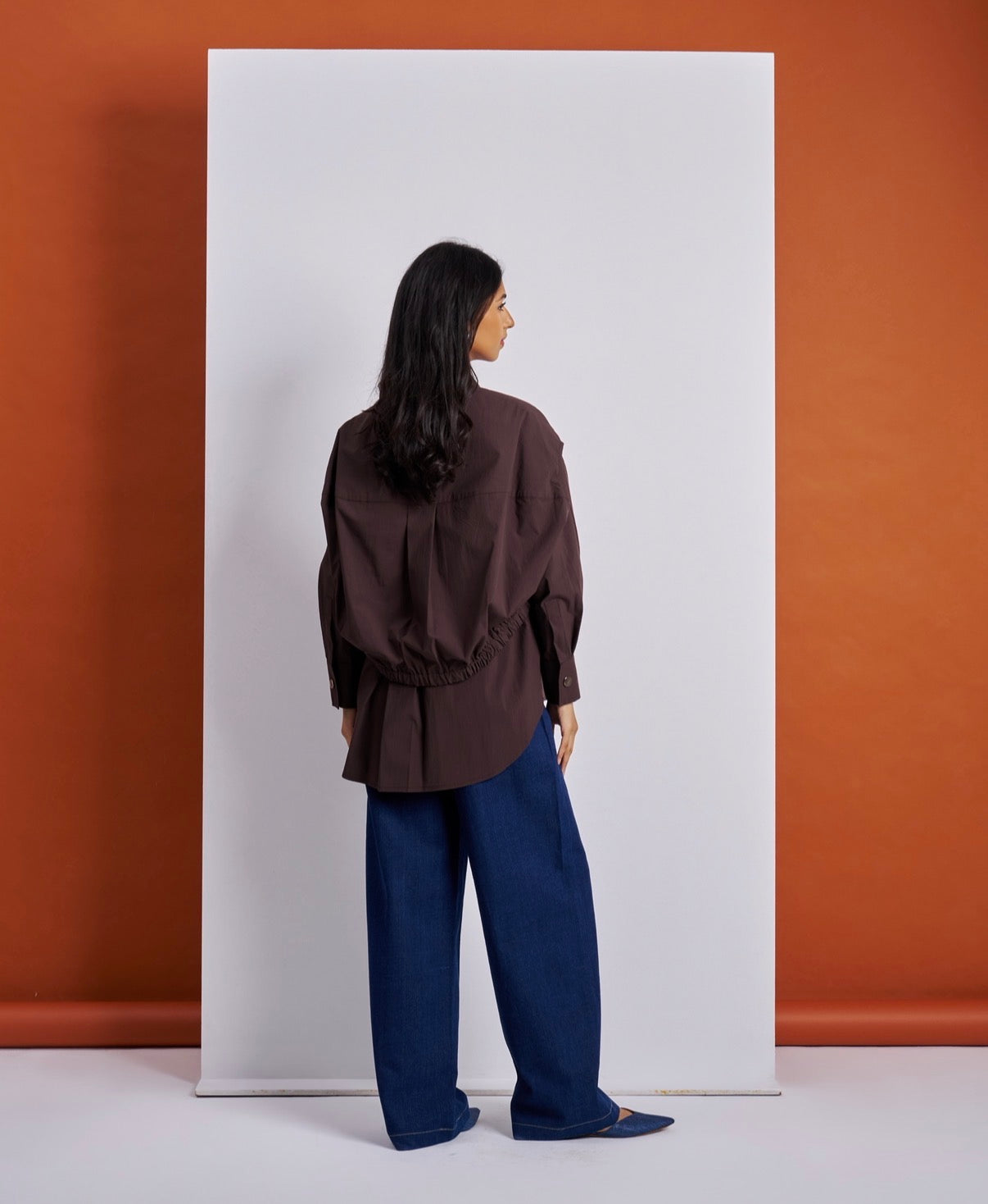 Brown Layered Shirt
