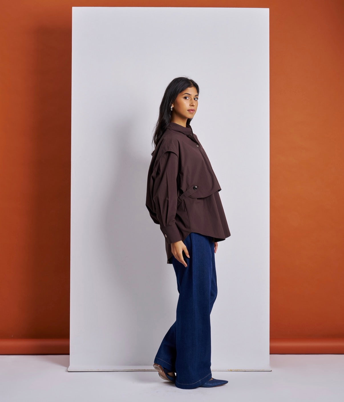 Brown Layered Shirt