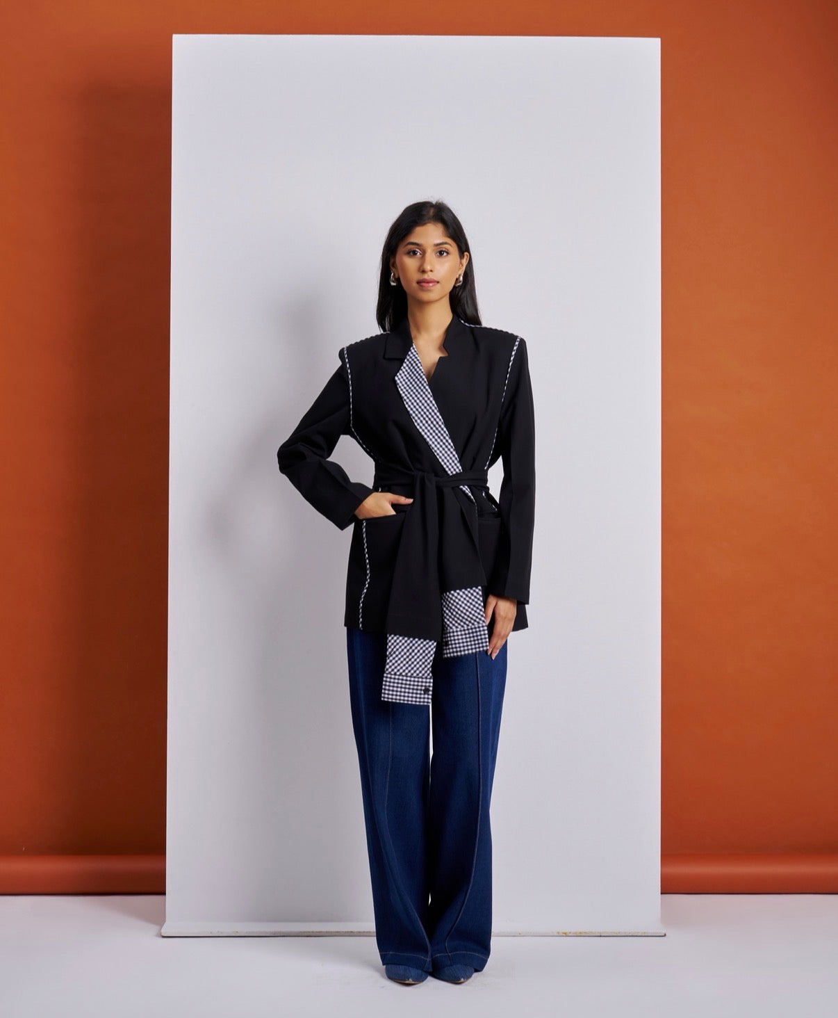 Sash Black Blazer