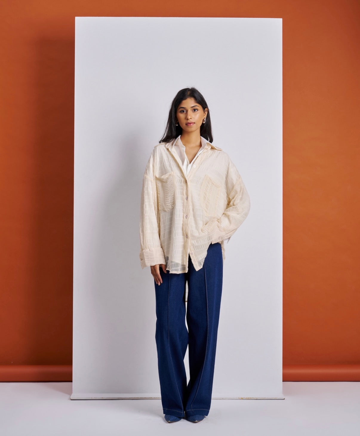 Cream Dual Shirt