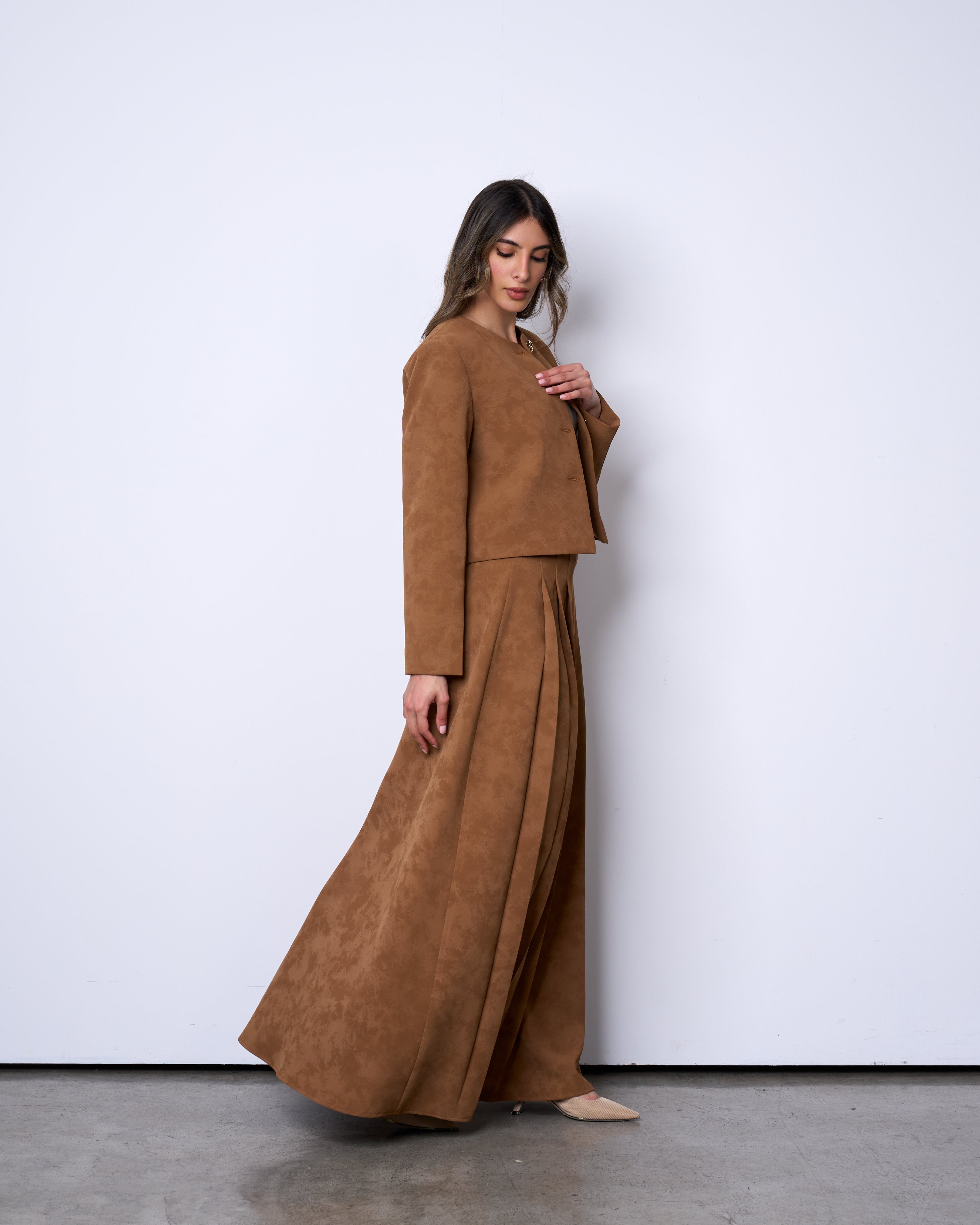 Camel Skirt Set