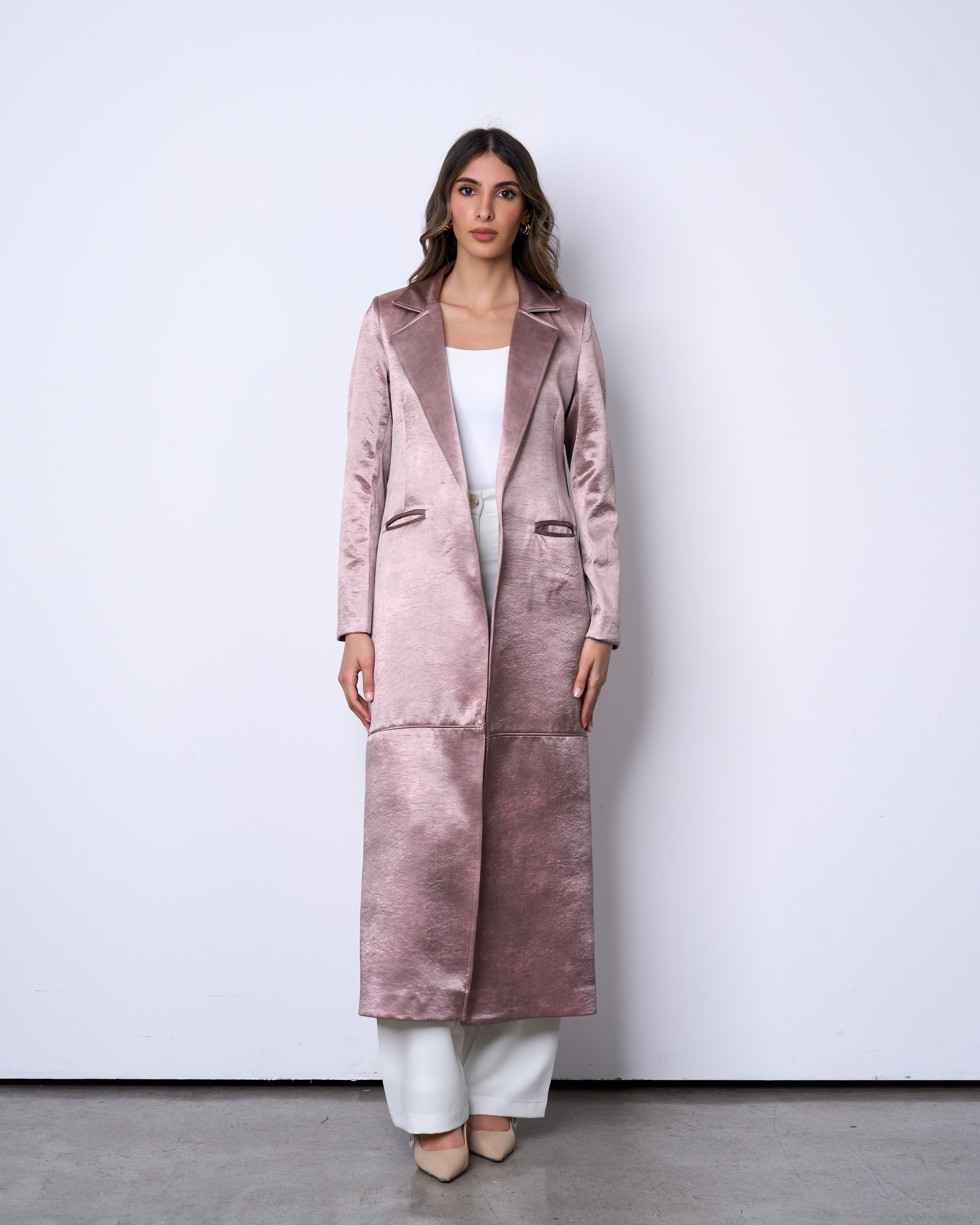 Blush Pink long blazer