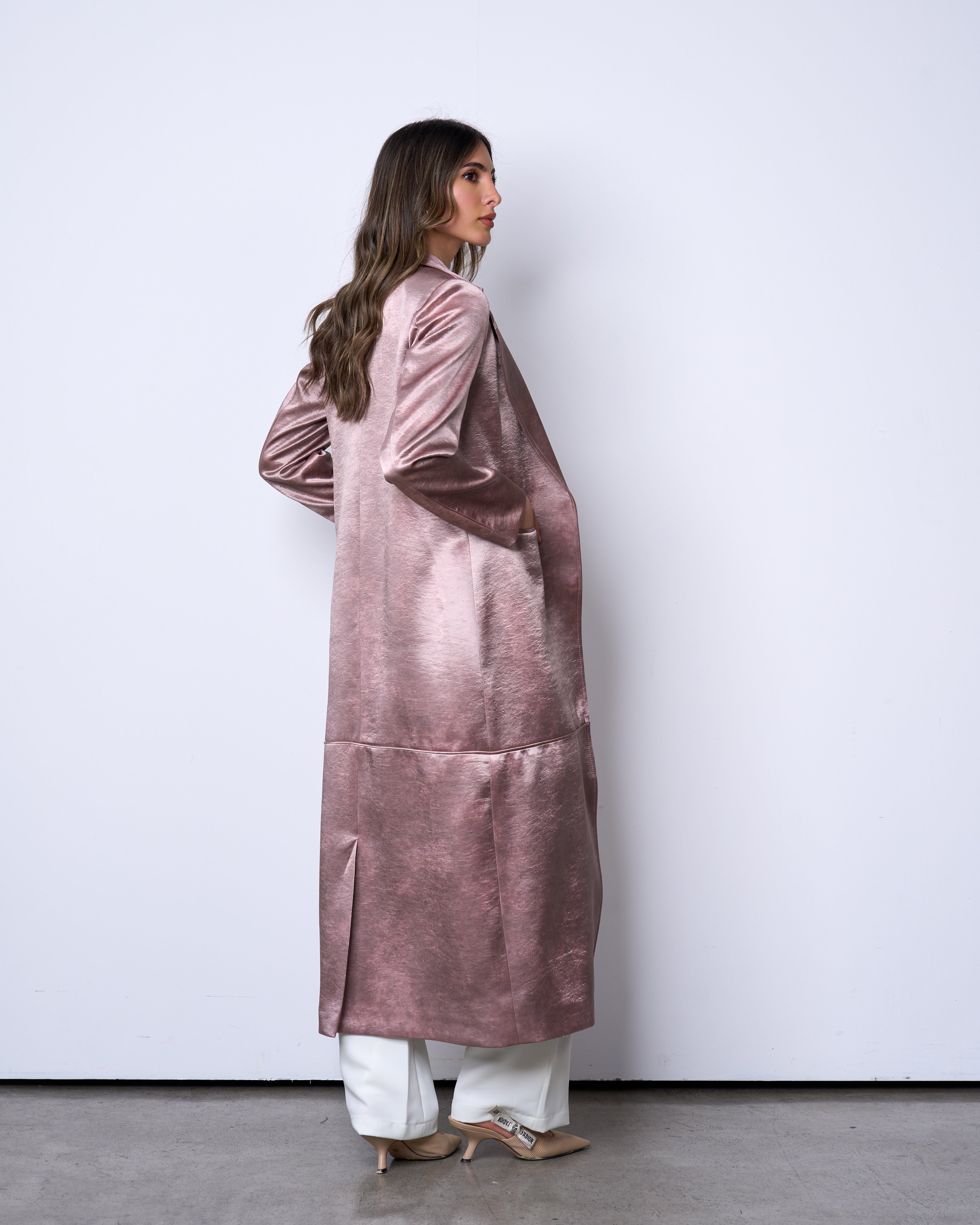 Blush Pink long blazer