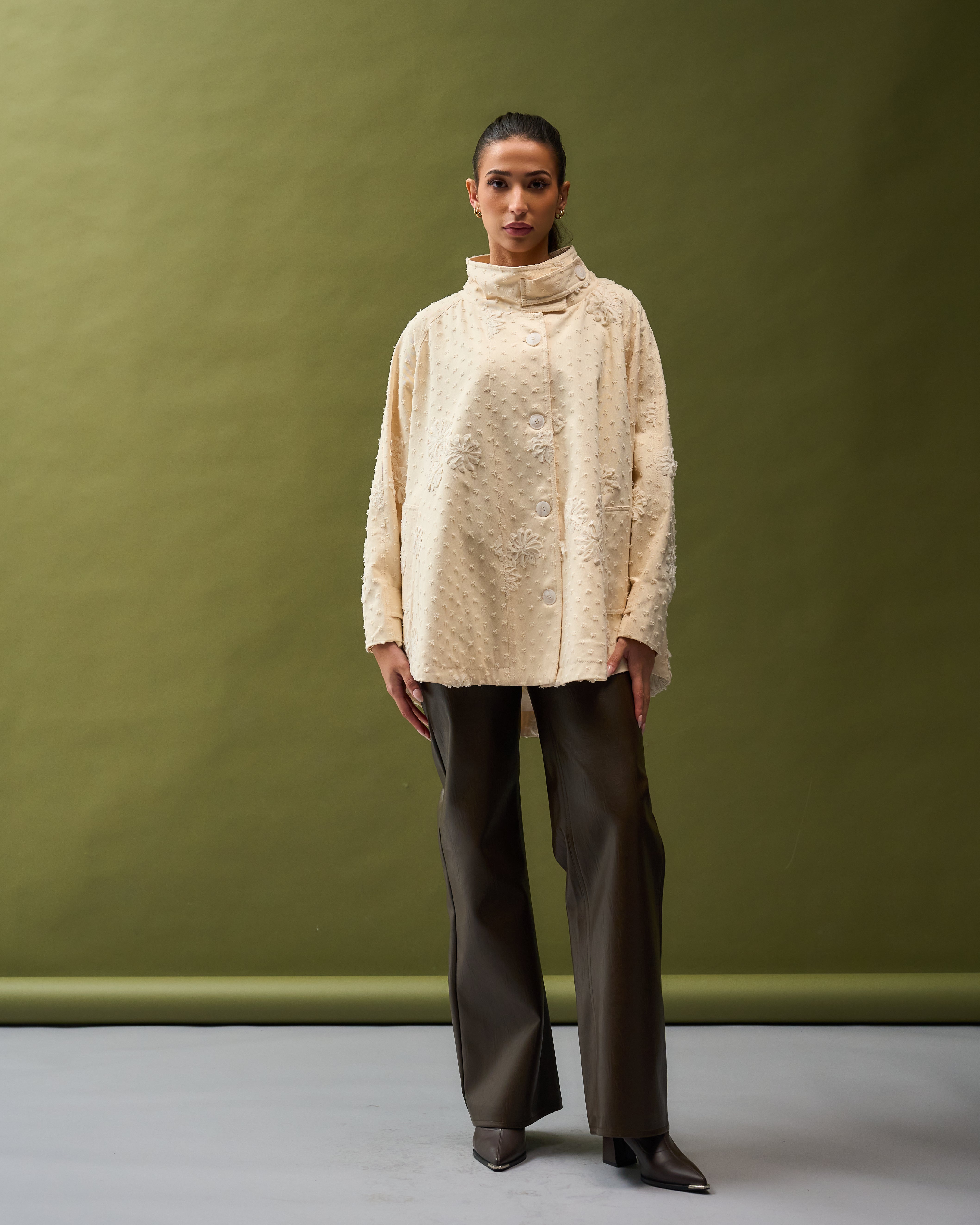 Oversized Cream Trench