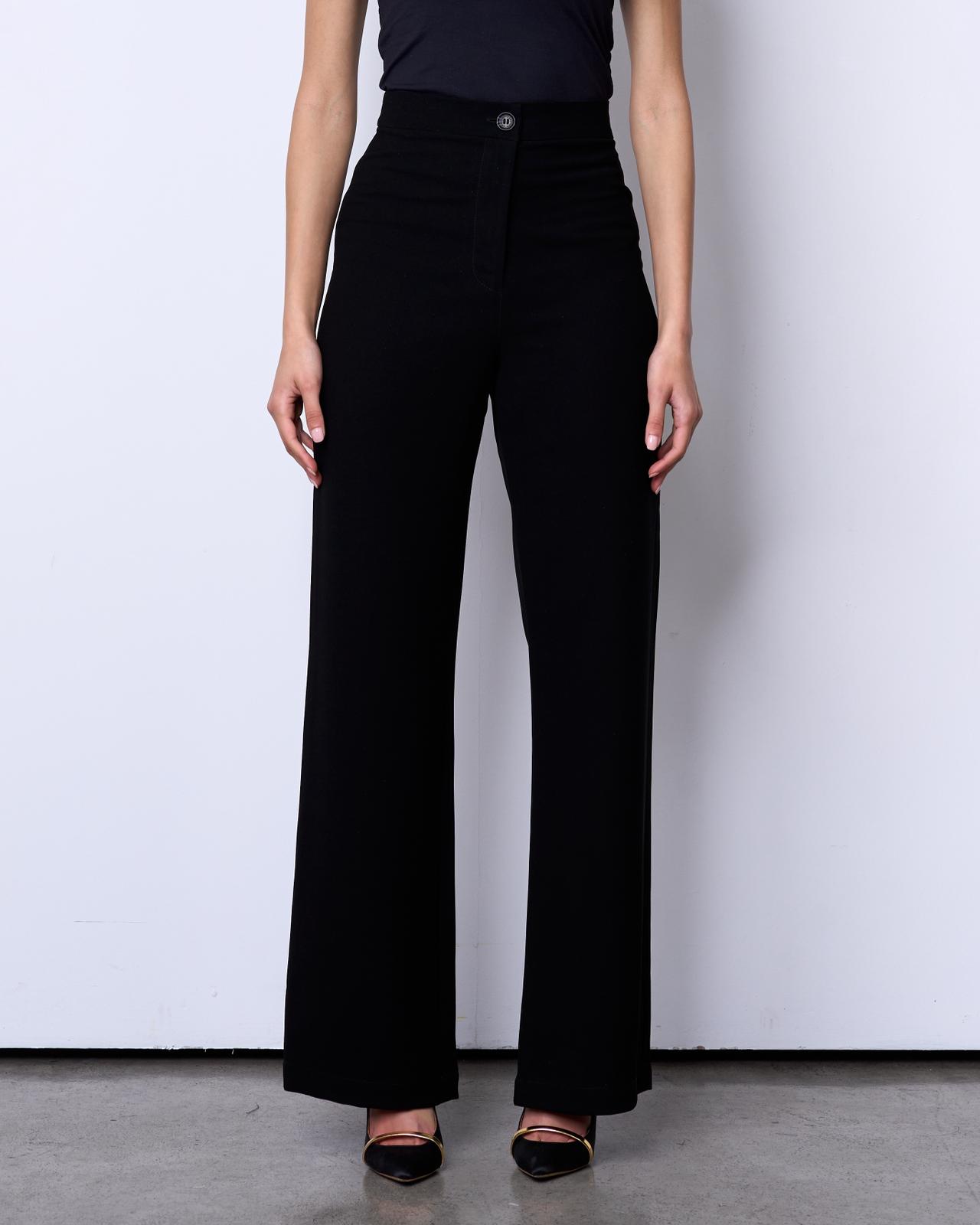 BLACK STRAIGHT PANTS