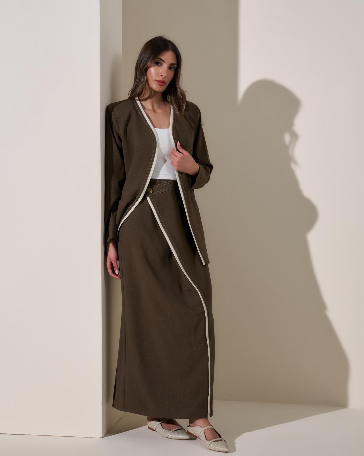 OVERSIZED BLAZER & SKIRT SET