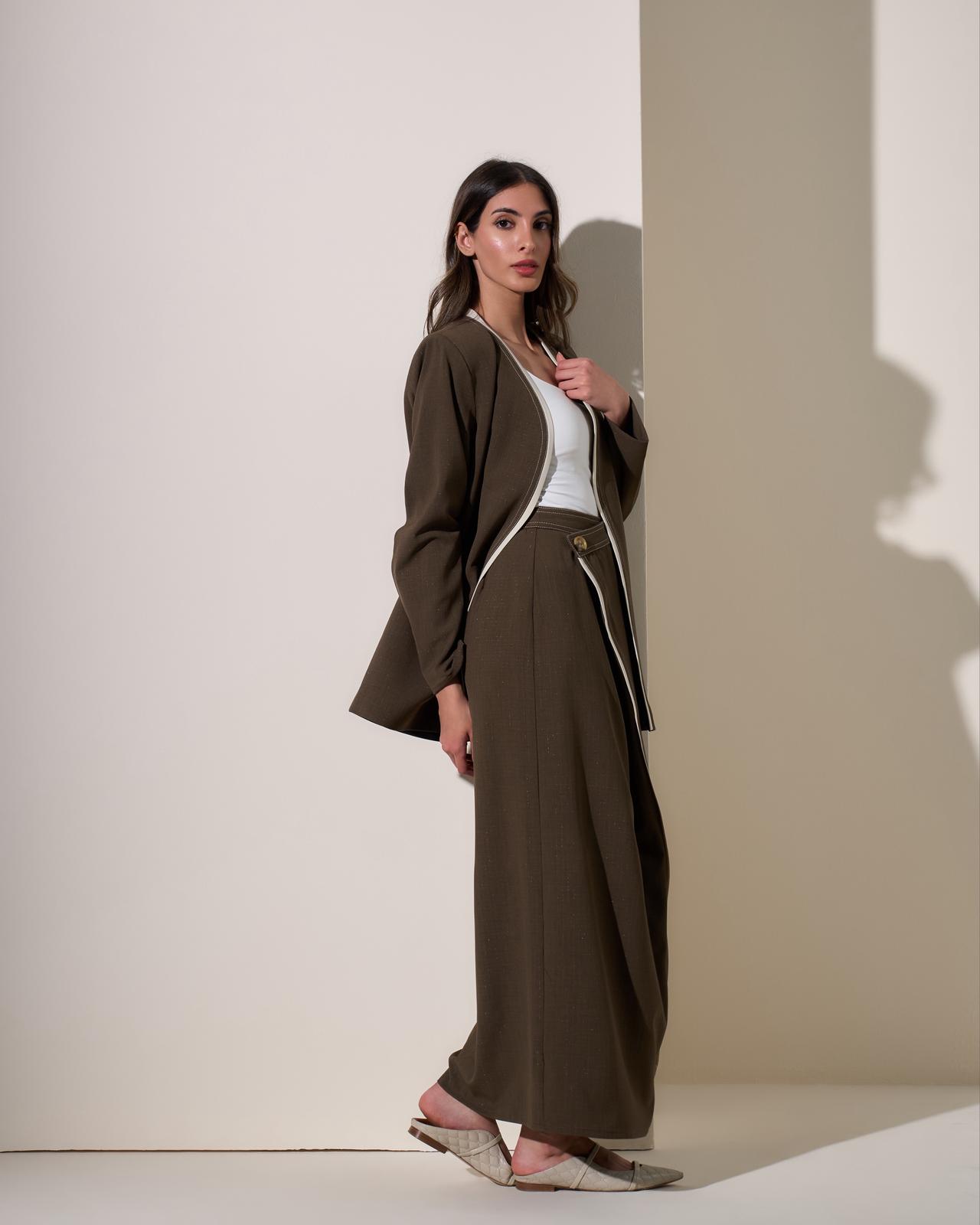 OVERSIZED BLAZER & SKIRT SET