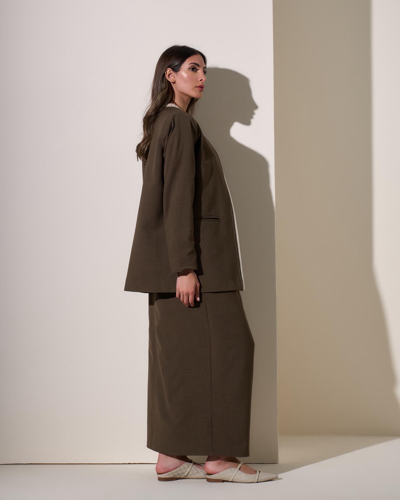 OVERSIZED BLAZER & SKIRT SET