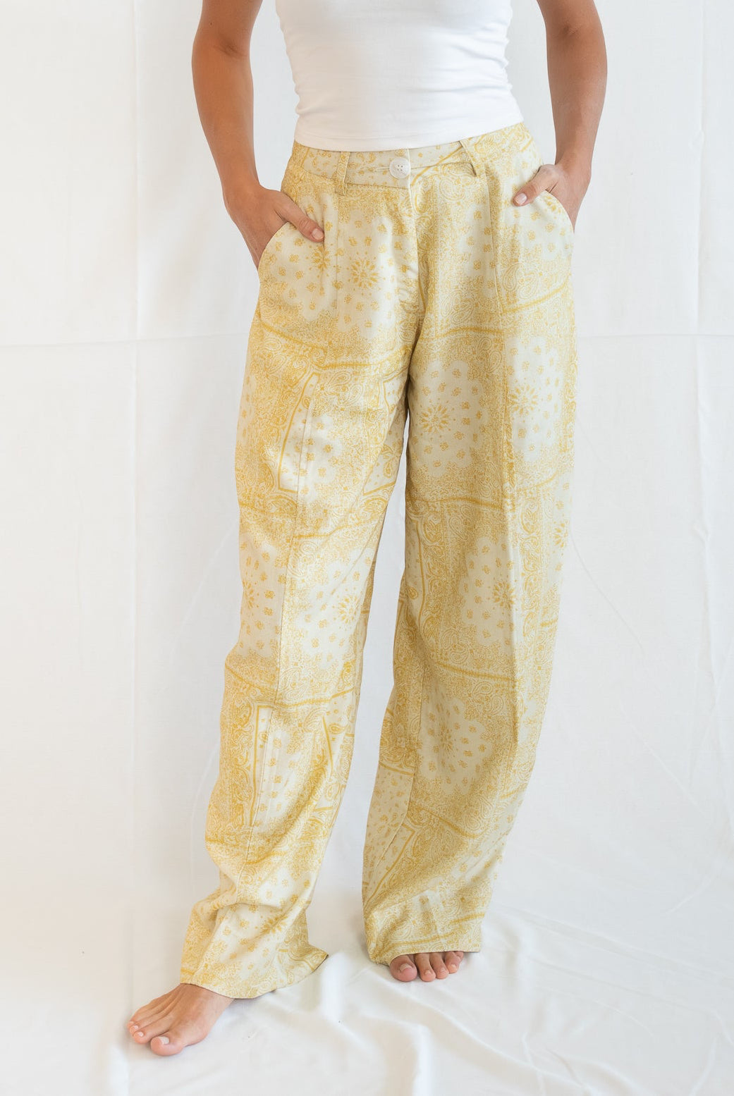 Lemon Bandana pants