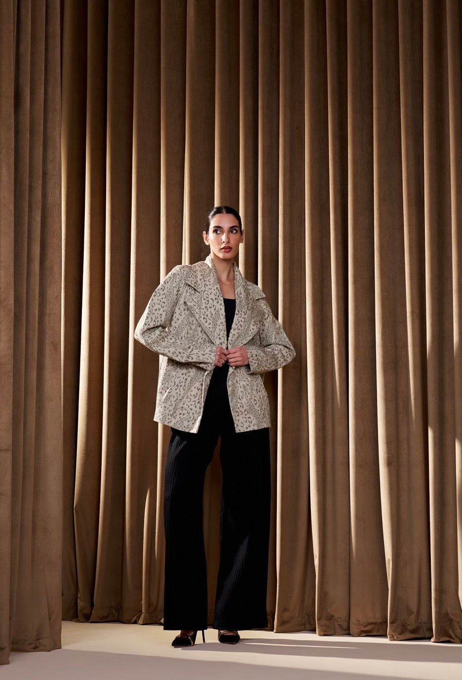 Sand Leopard Jacket