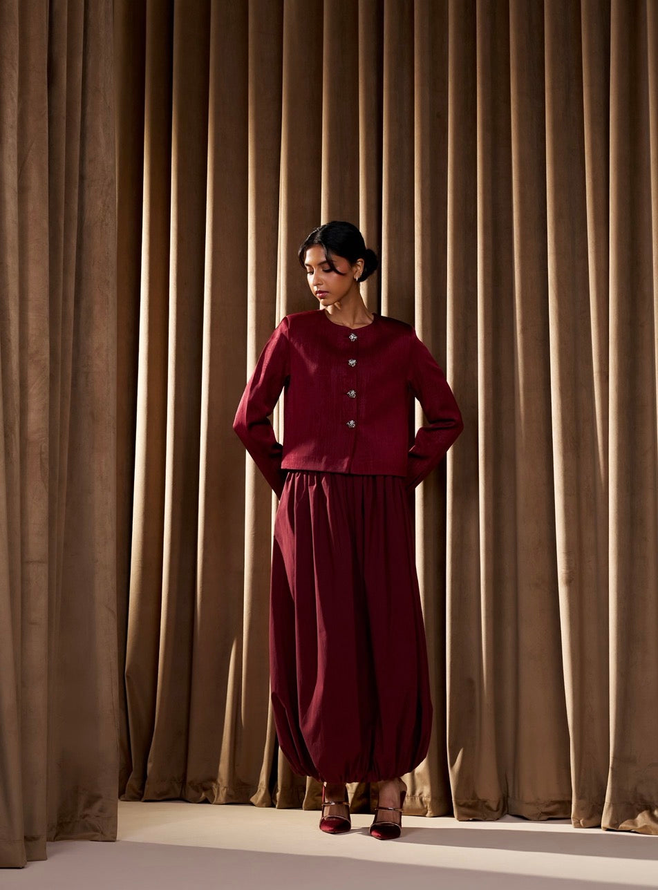 Maroon Glow Jacket