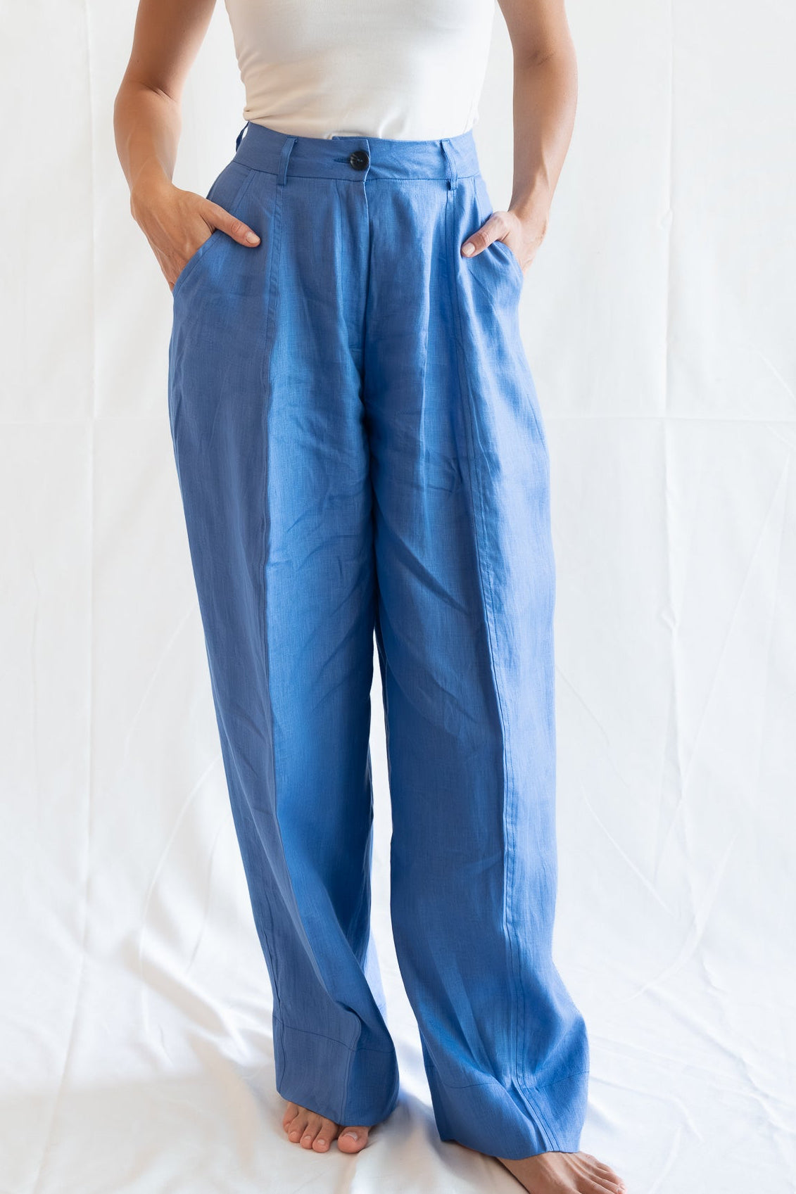 Santorini pants-pure linen