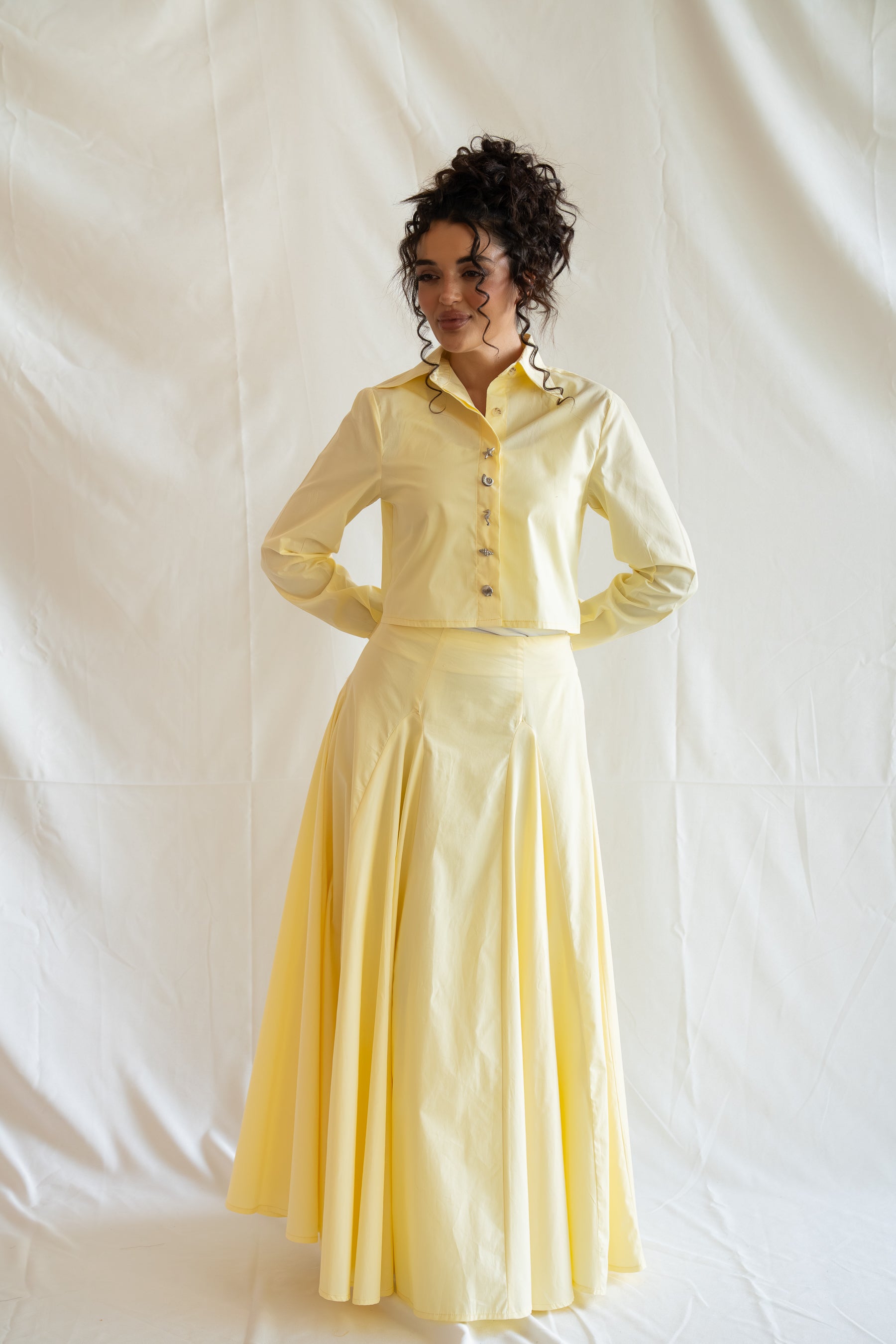 lemon breeze skirt set