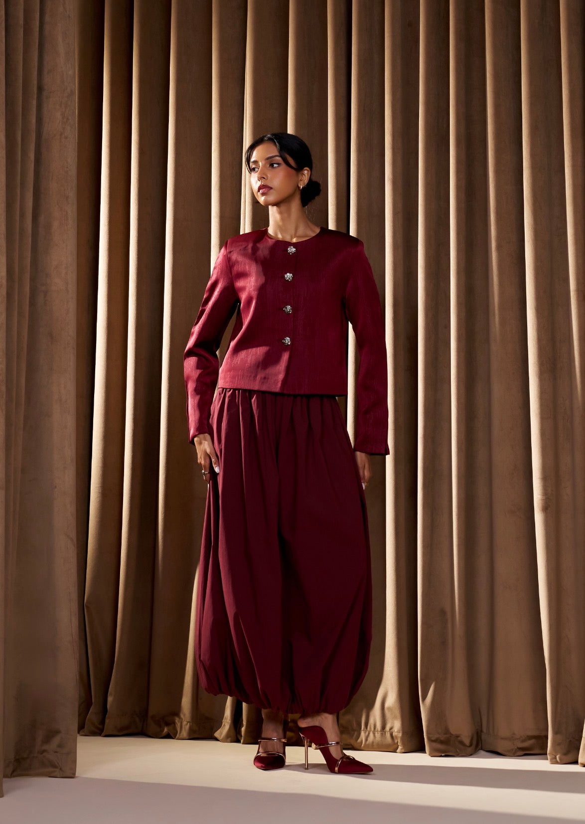 Maroon Glow Jacket