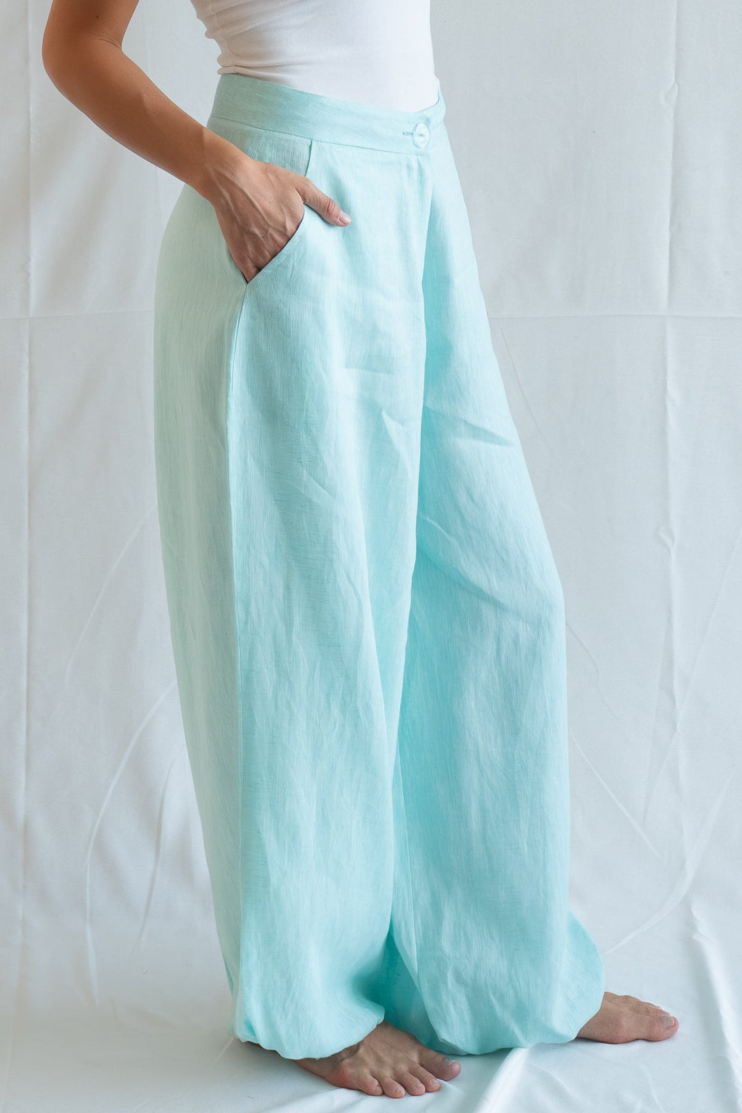 Azura ballon pants - pure linen