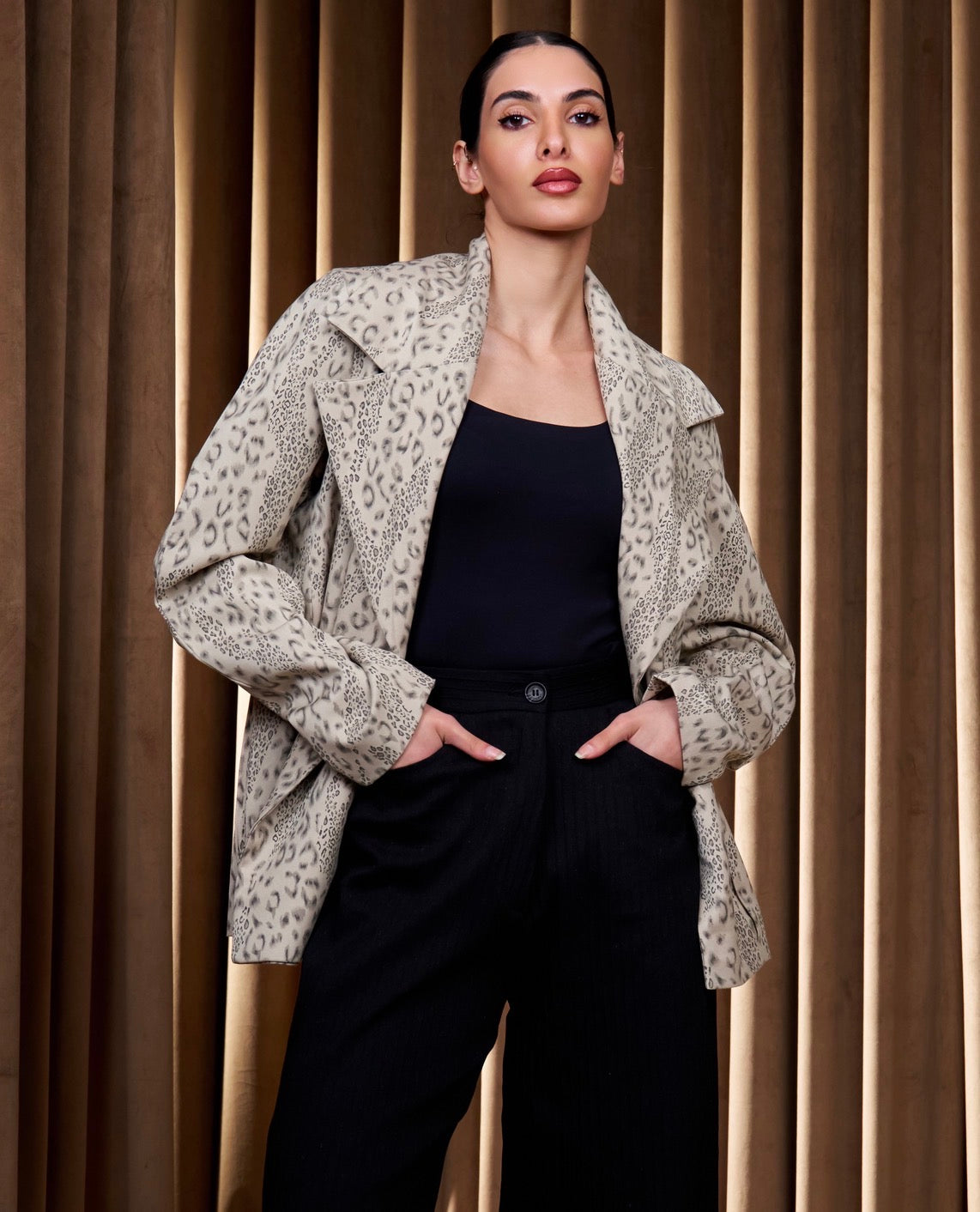 Sand Leopard Jacket