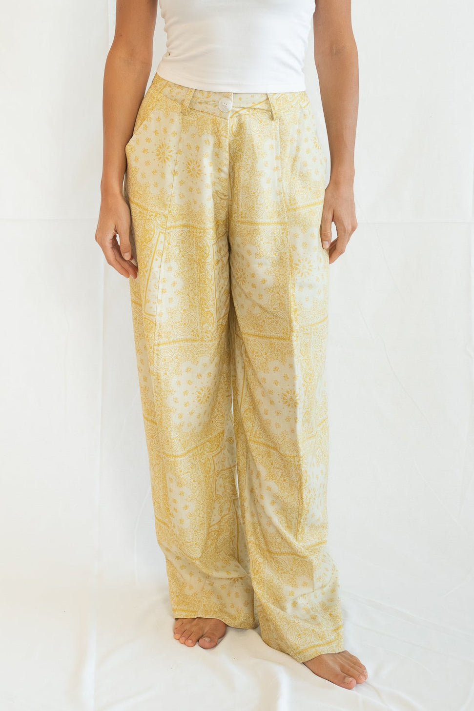 Lemon Bandana pants
