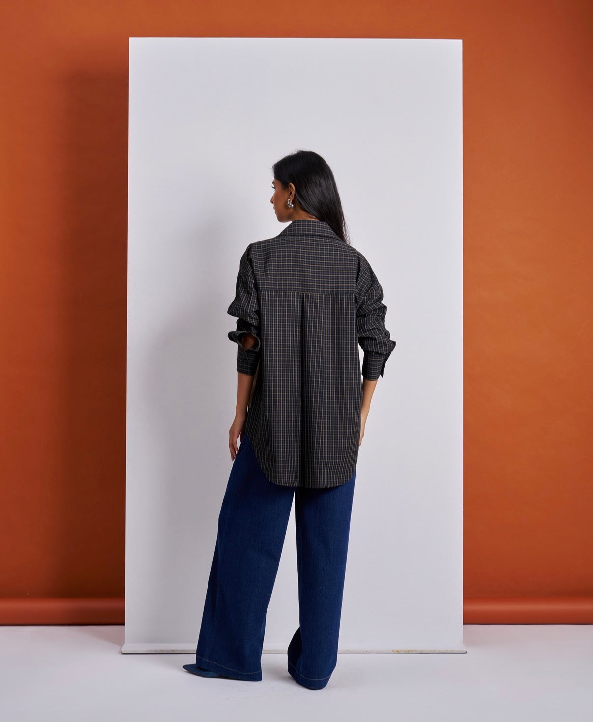 Chequered Panel Shirt