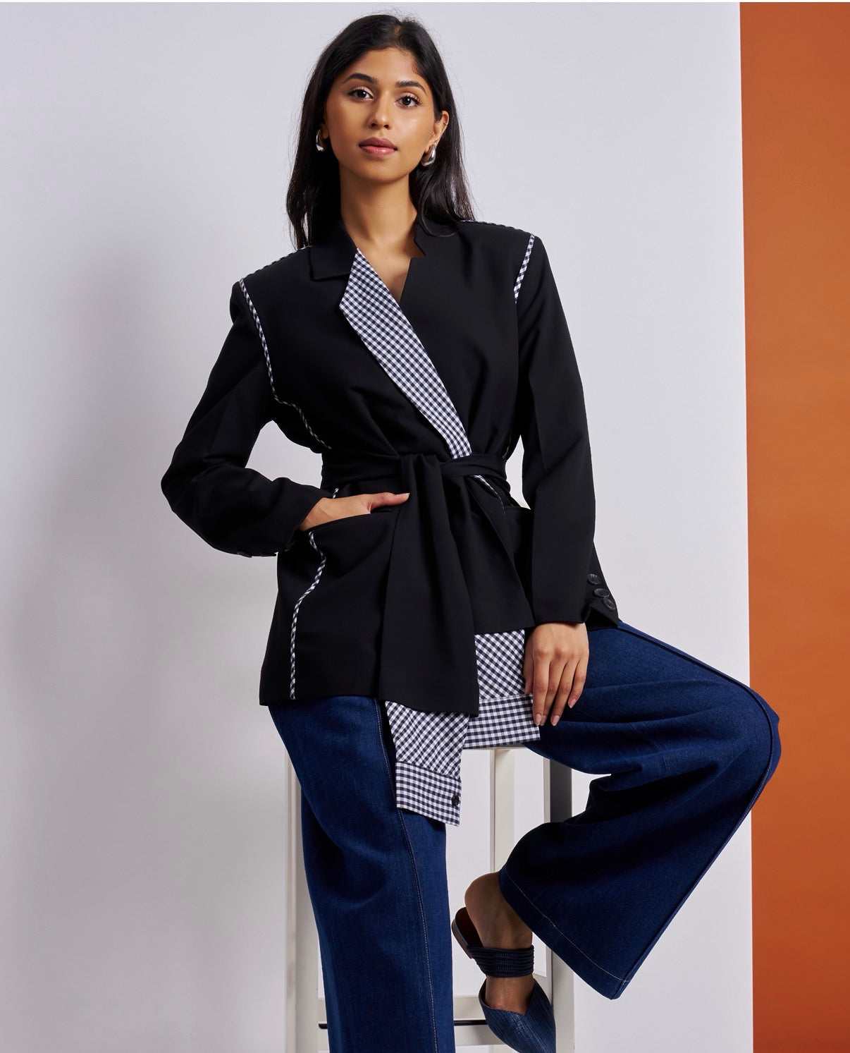 Sash Black Blazer