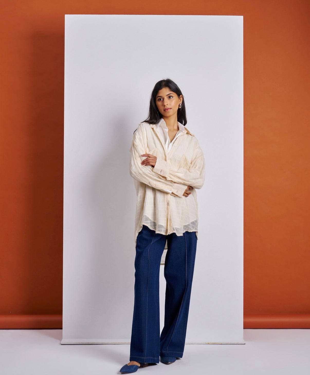 Cream Dual Shirt