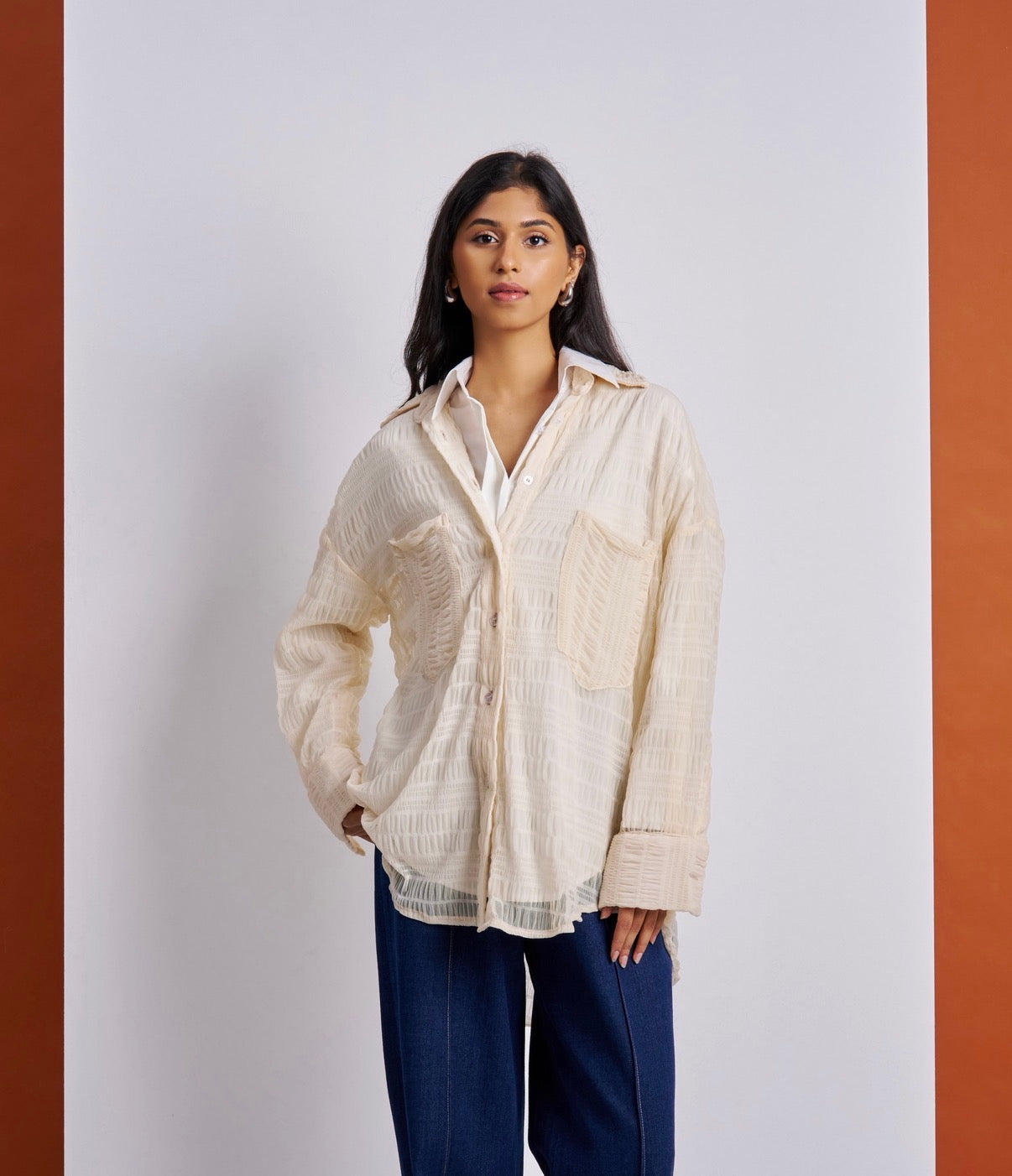 Cream Dual Shirt