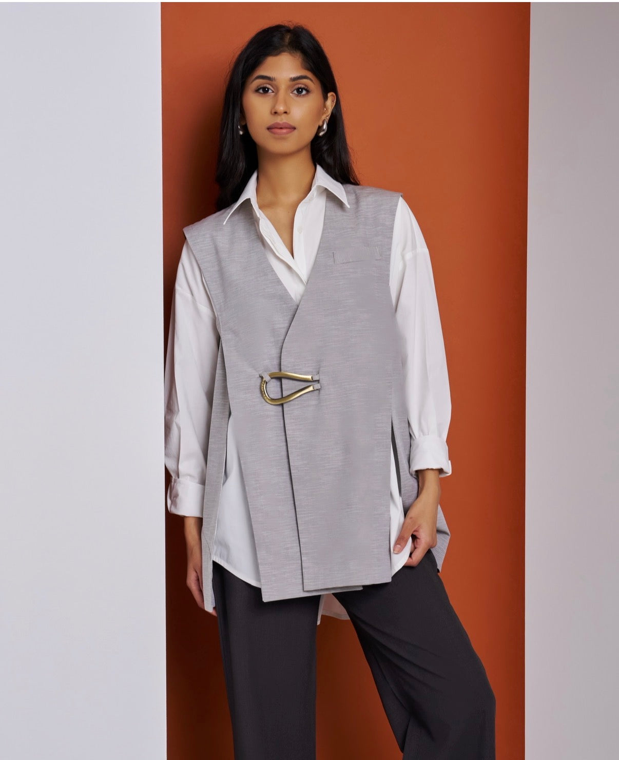 Grey Vest Shirt