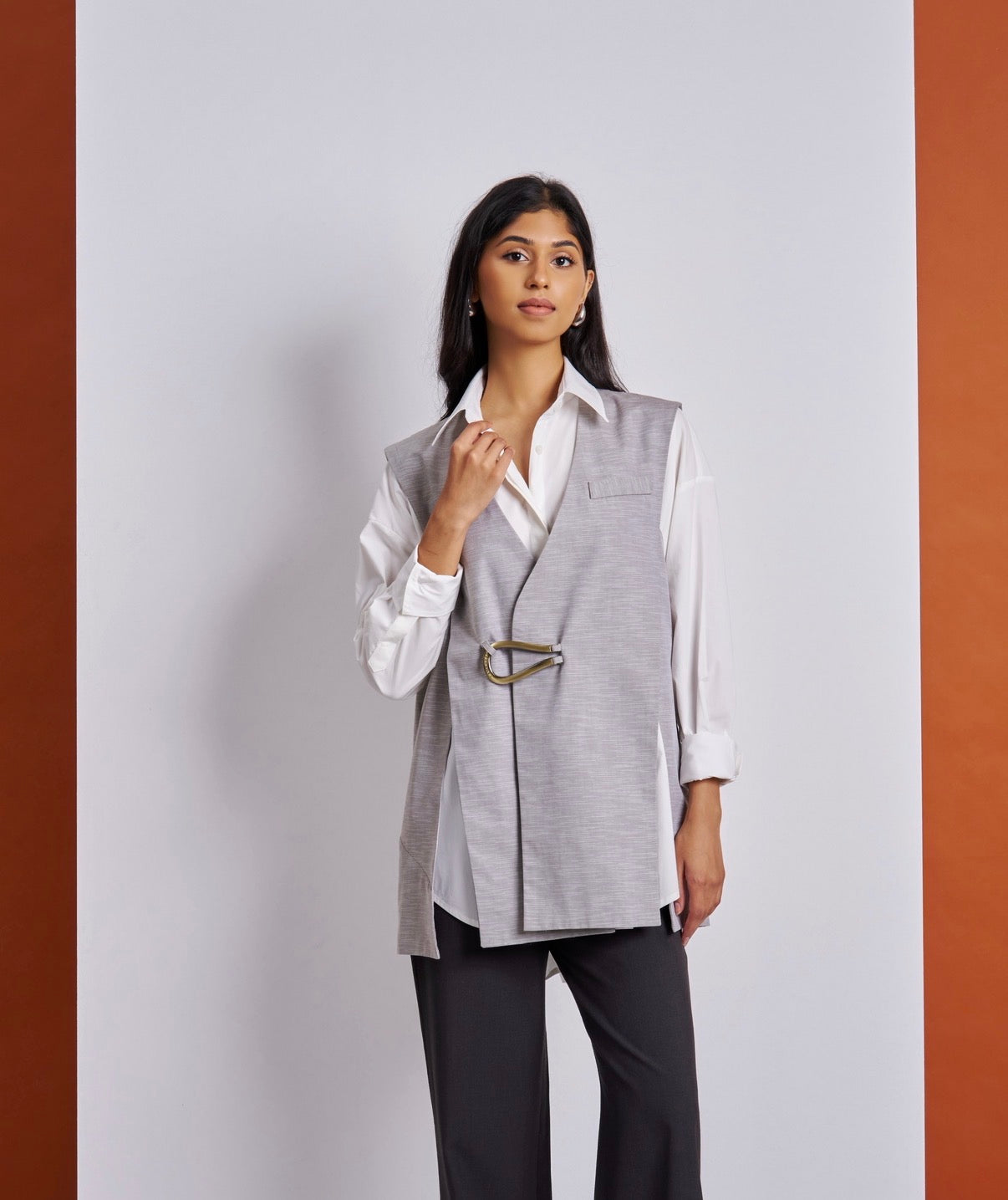 Grey Vest Shirt
