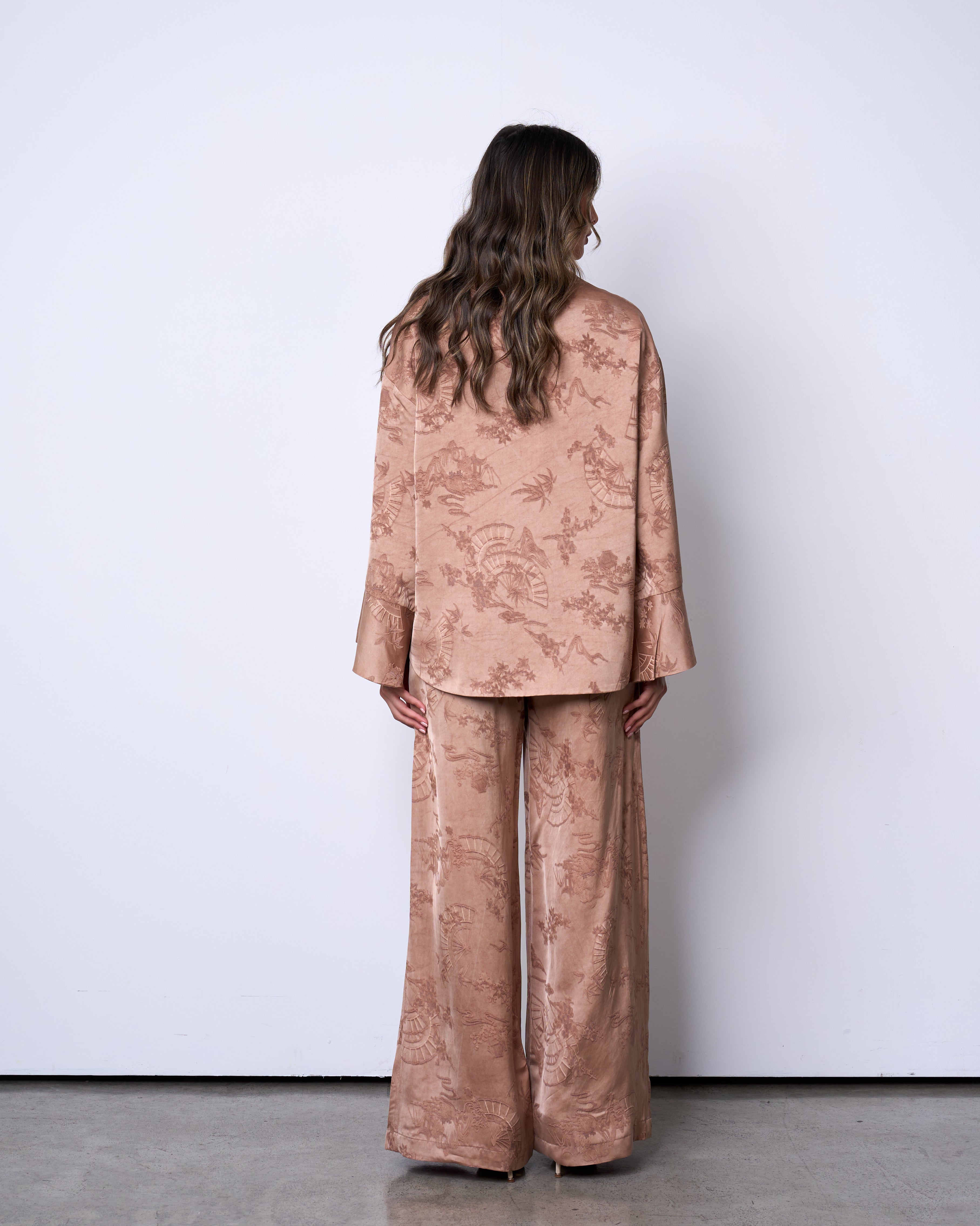 Dusty Peach silk Set