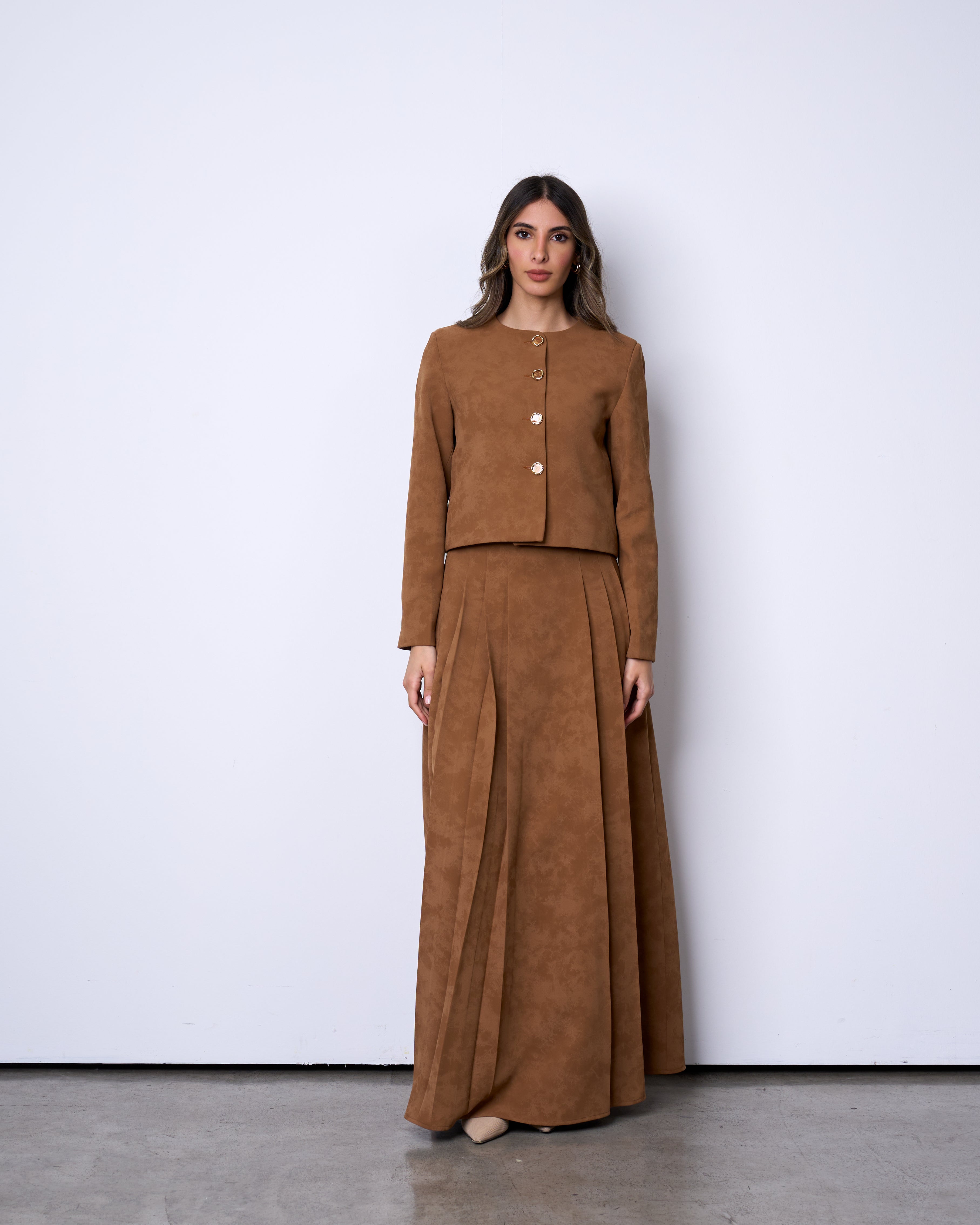 Camel Skirt Set