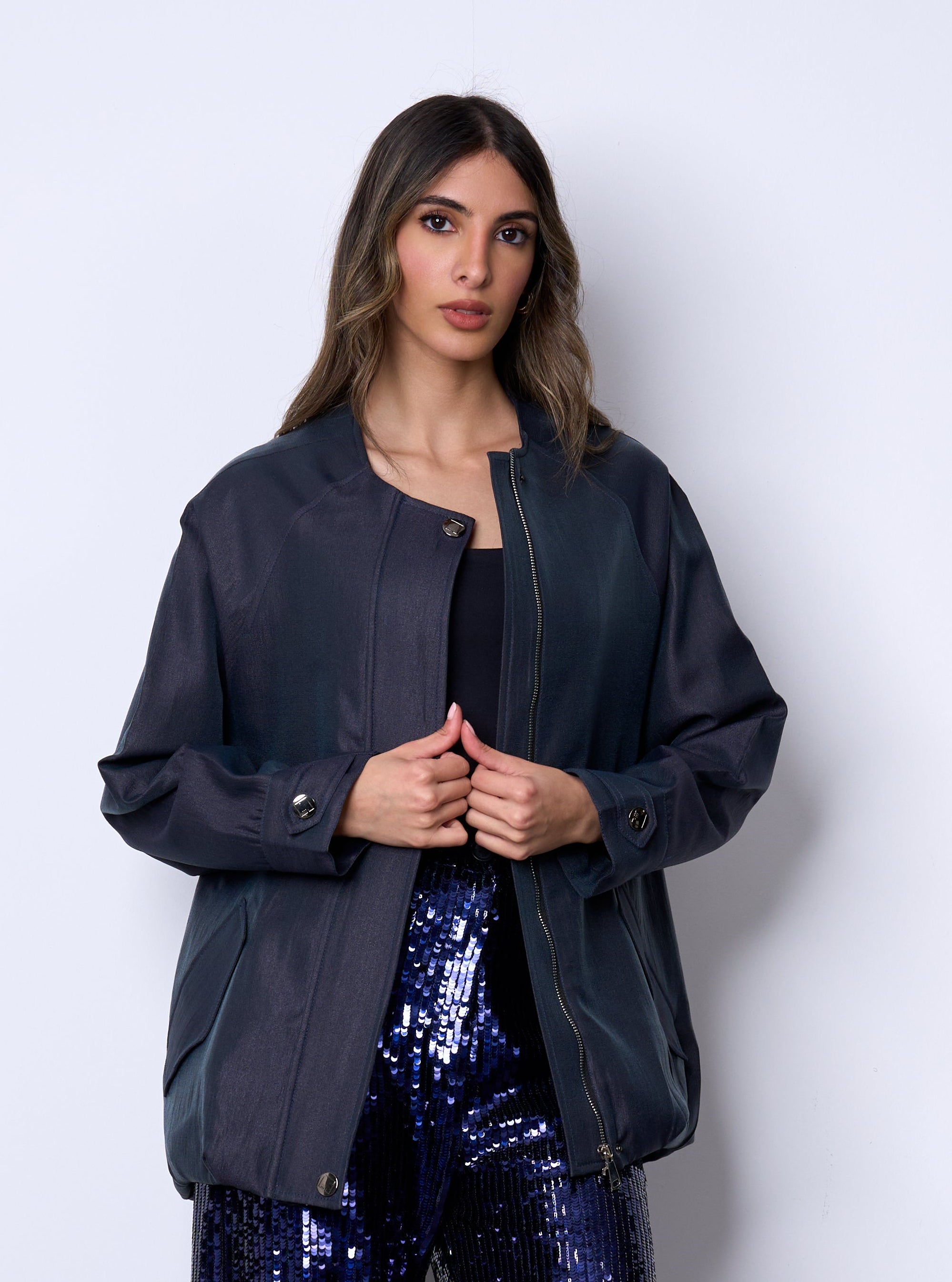 Navy Bomber Jacket