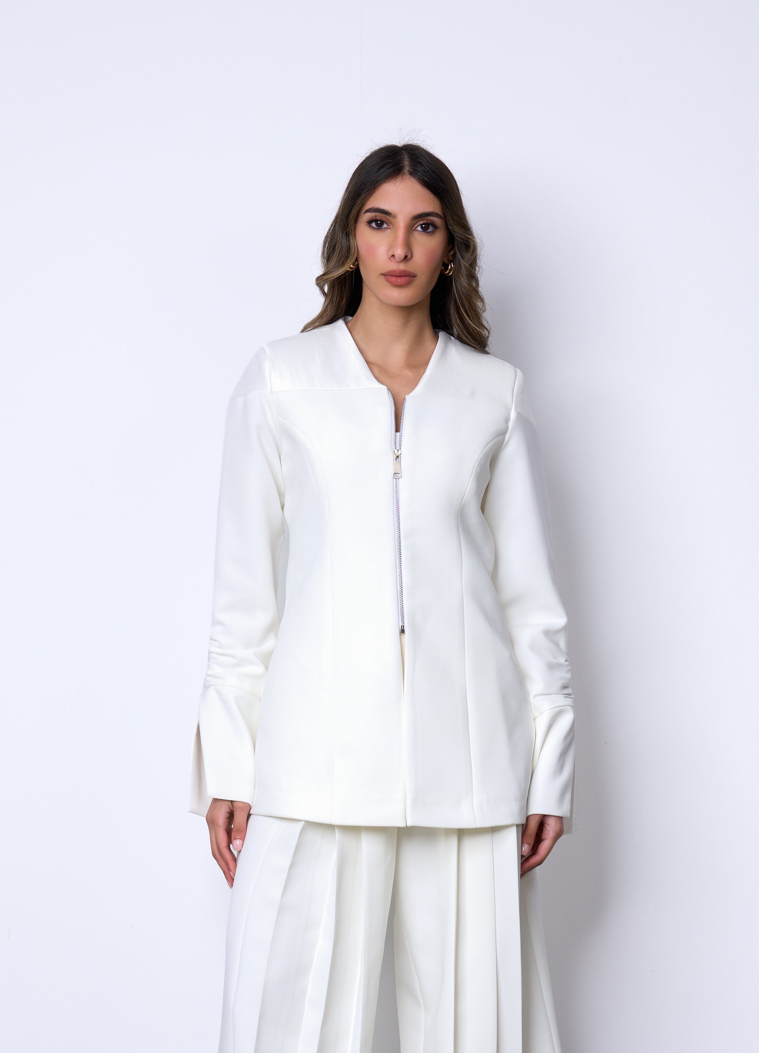 Off-White Structured Zip Blazer