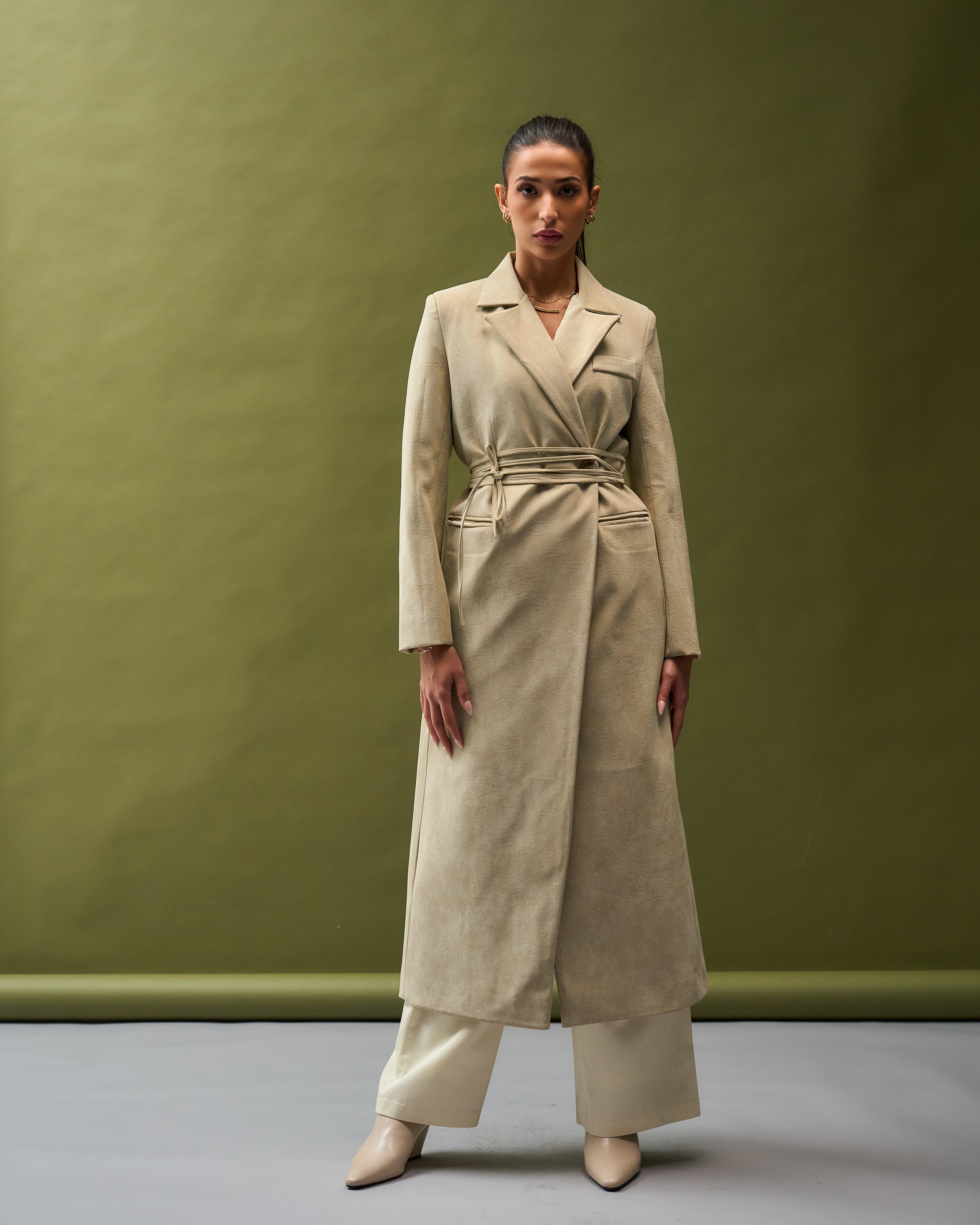 Cream Luxe Tailored blazer