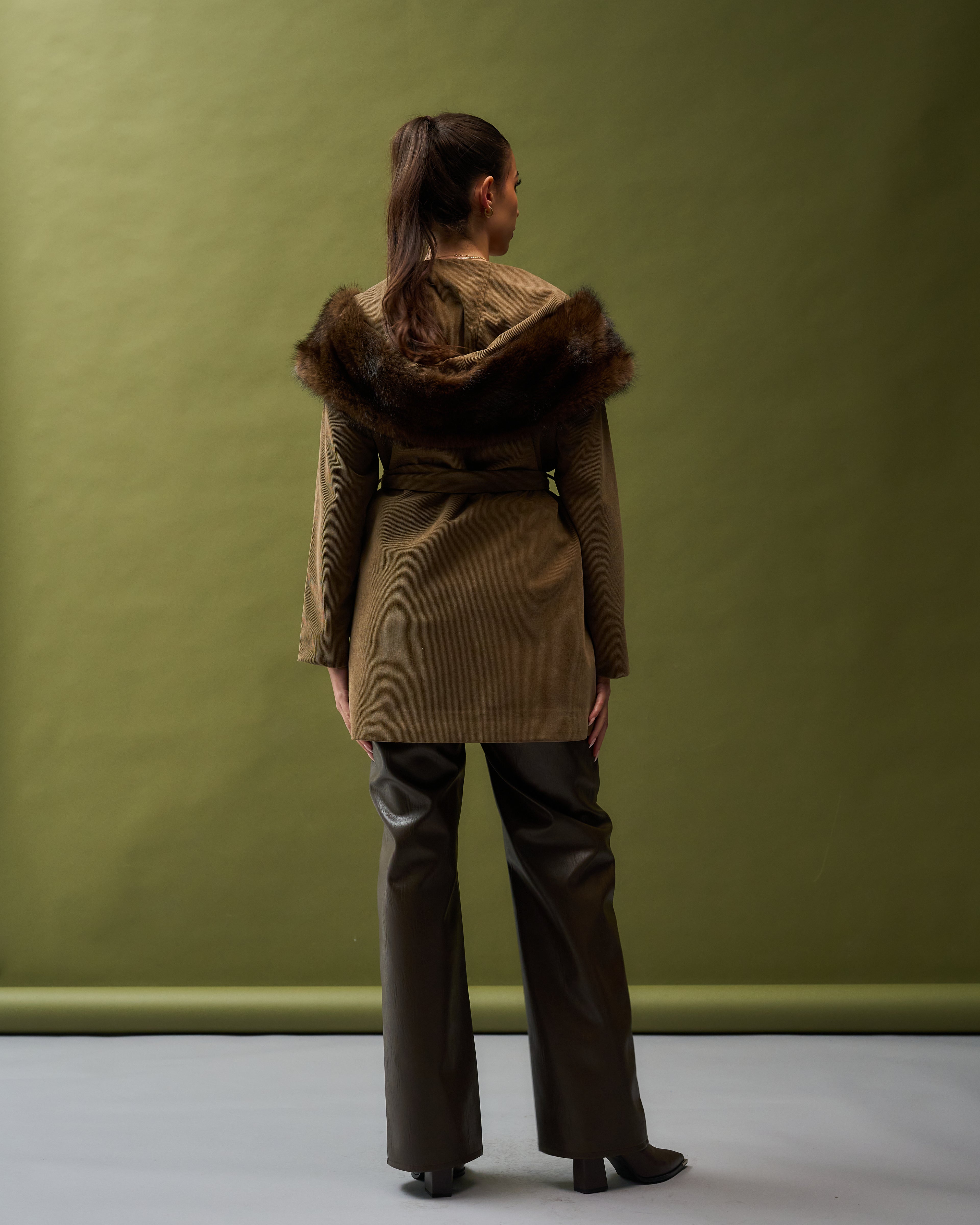 Fur Collar Corduroy jacket