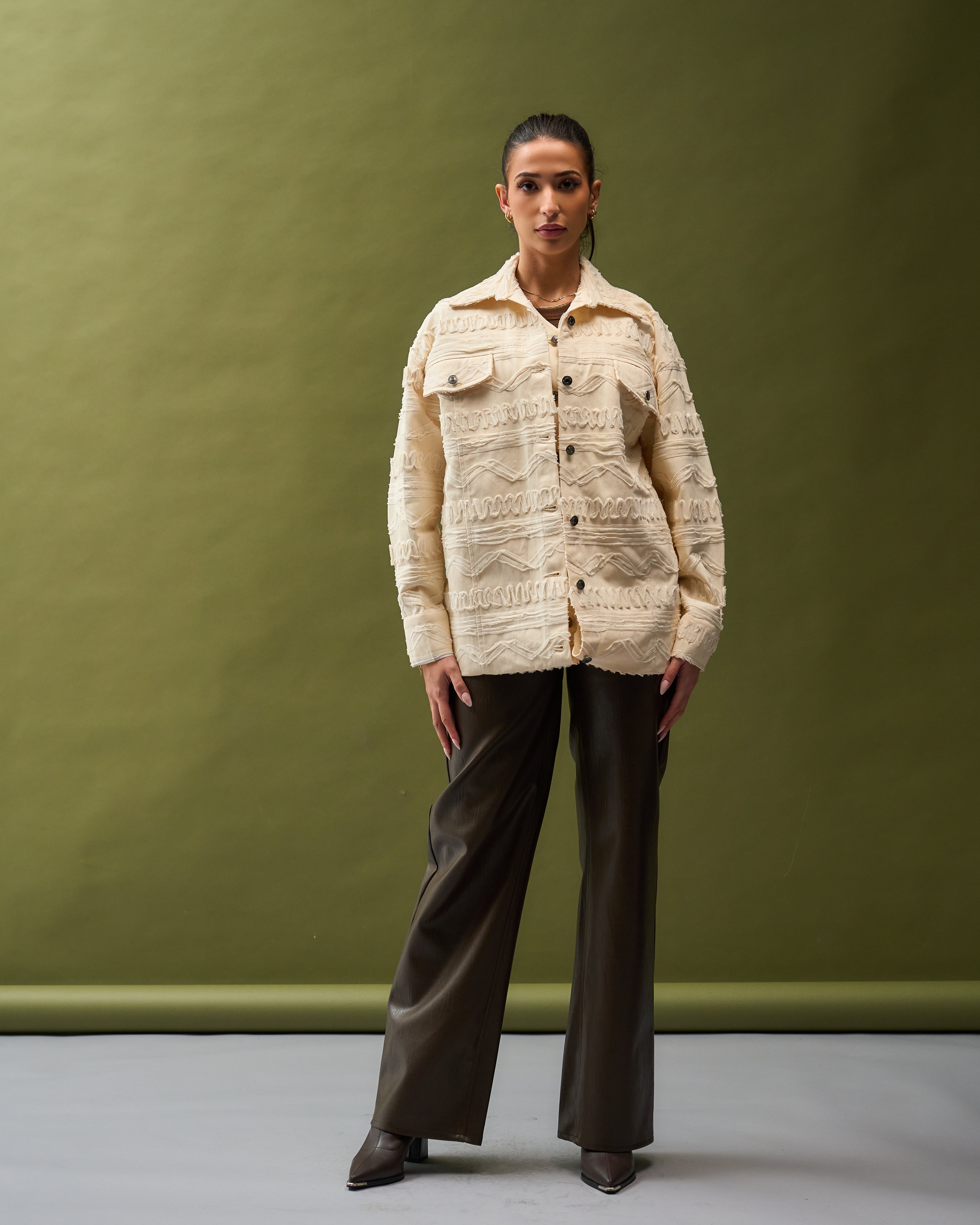 Textured Cream Jacket