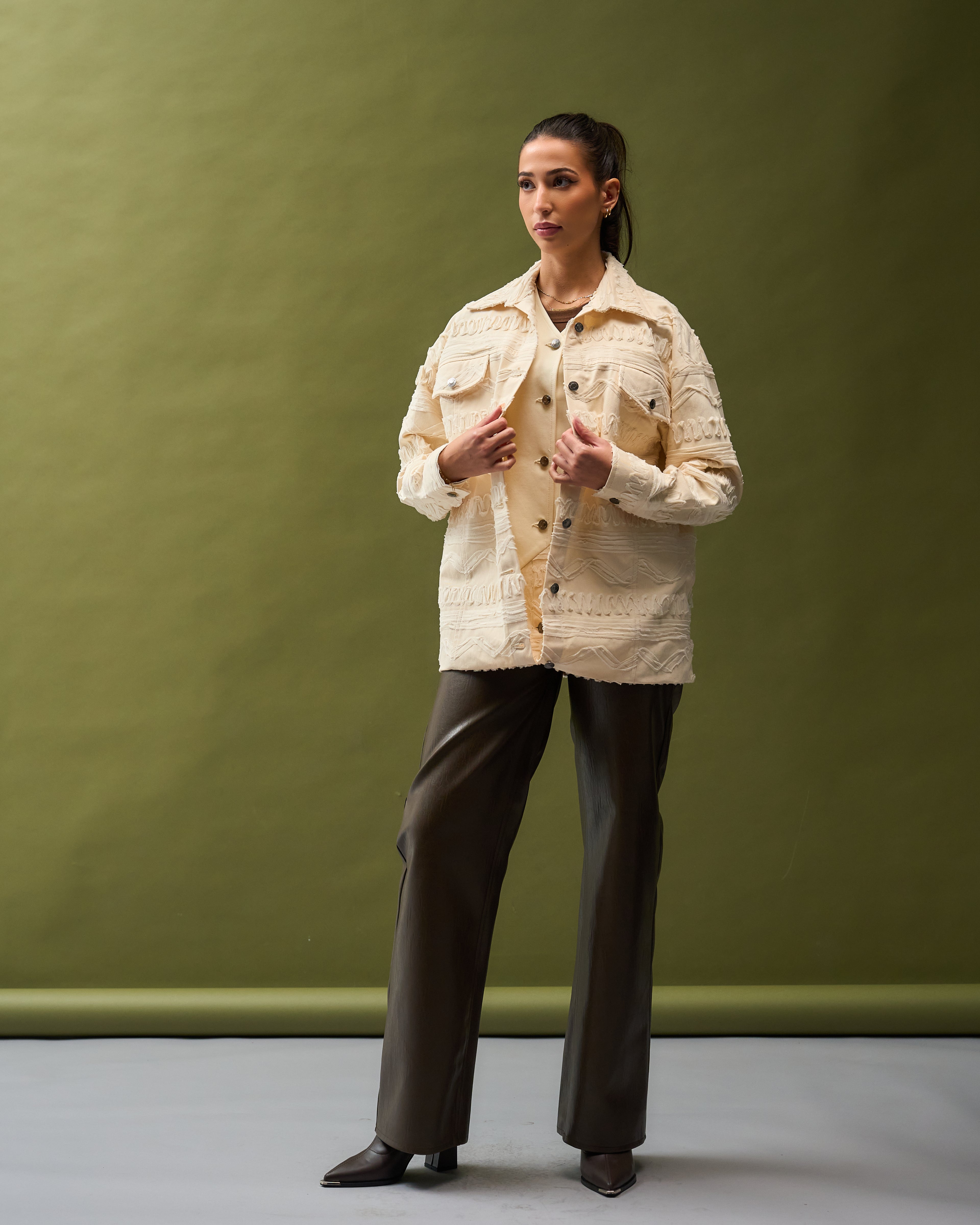 Textured Cream Jacket