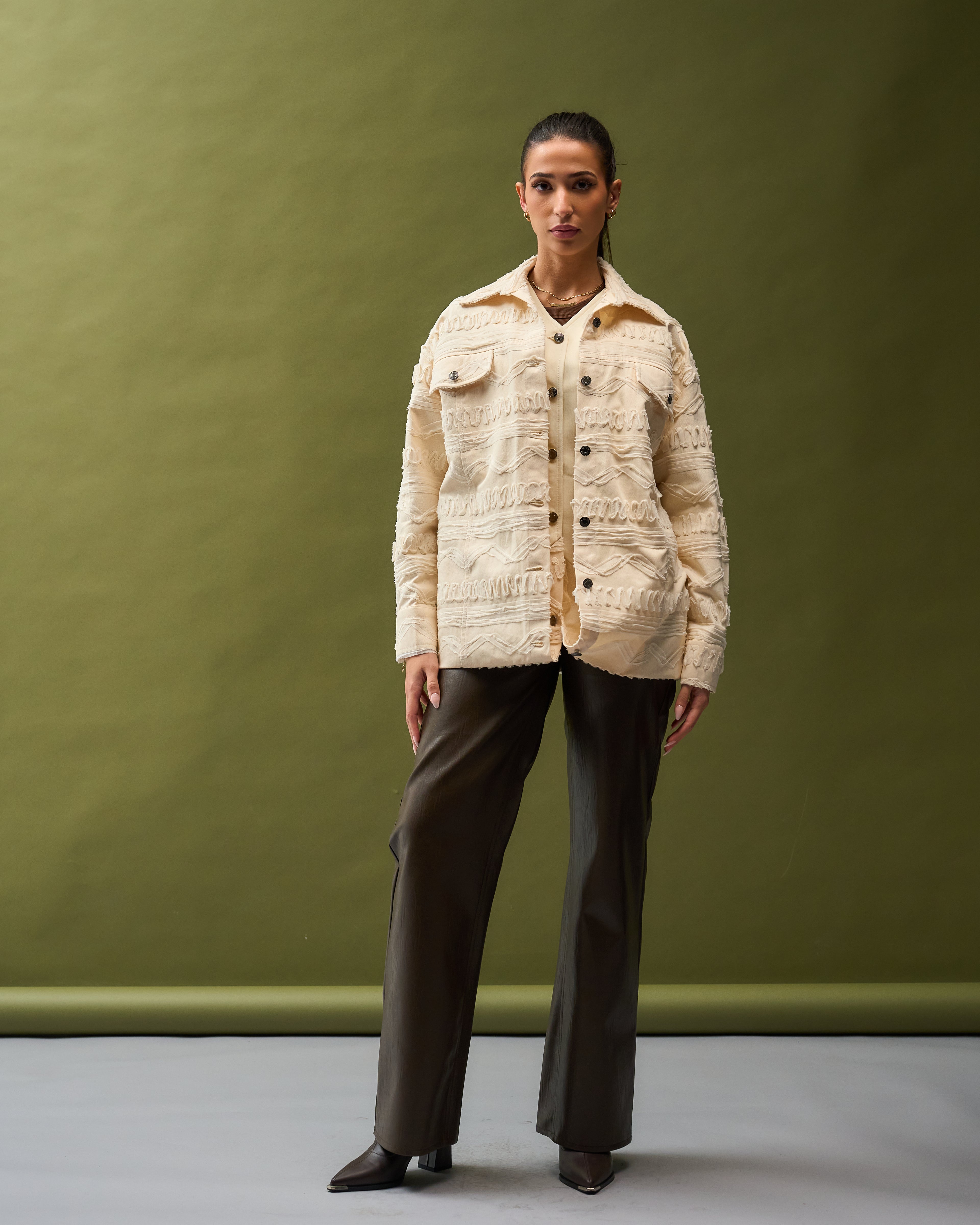 Textured Cream Jacket