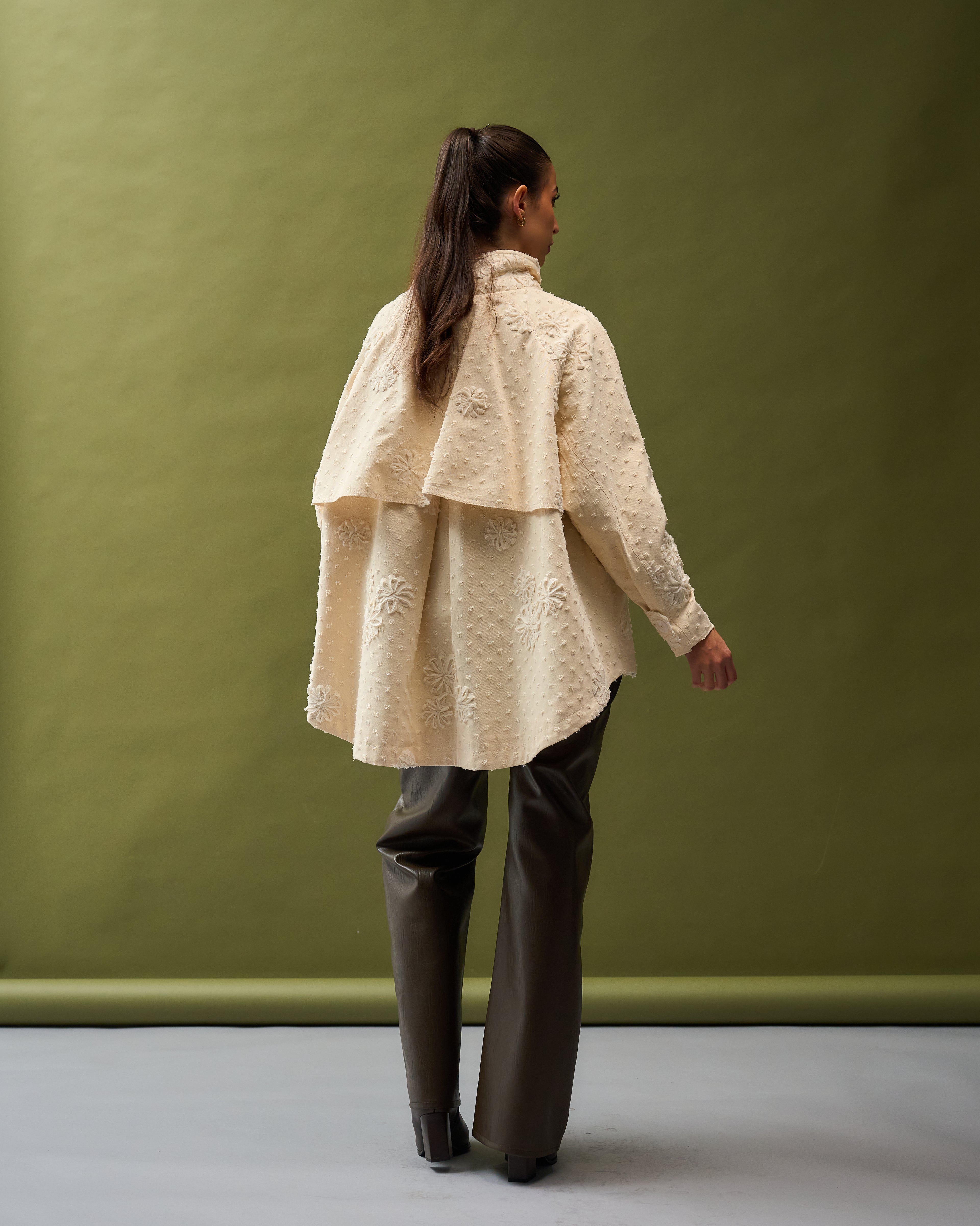 Oversized Cream Trench